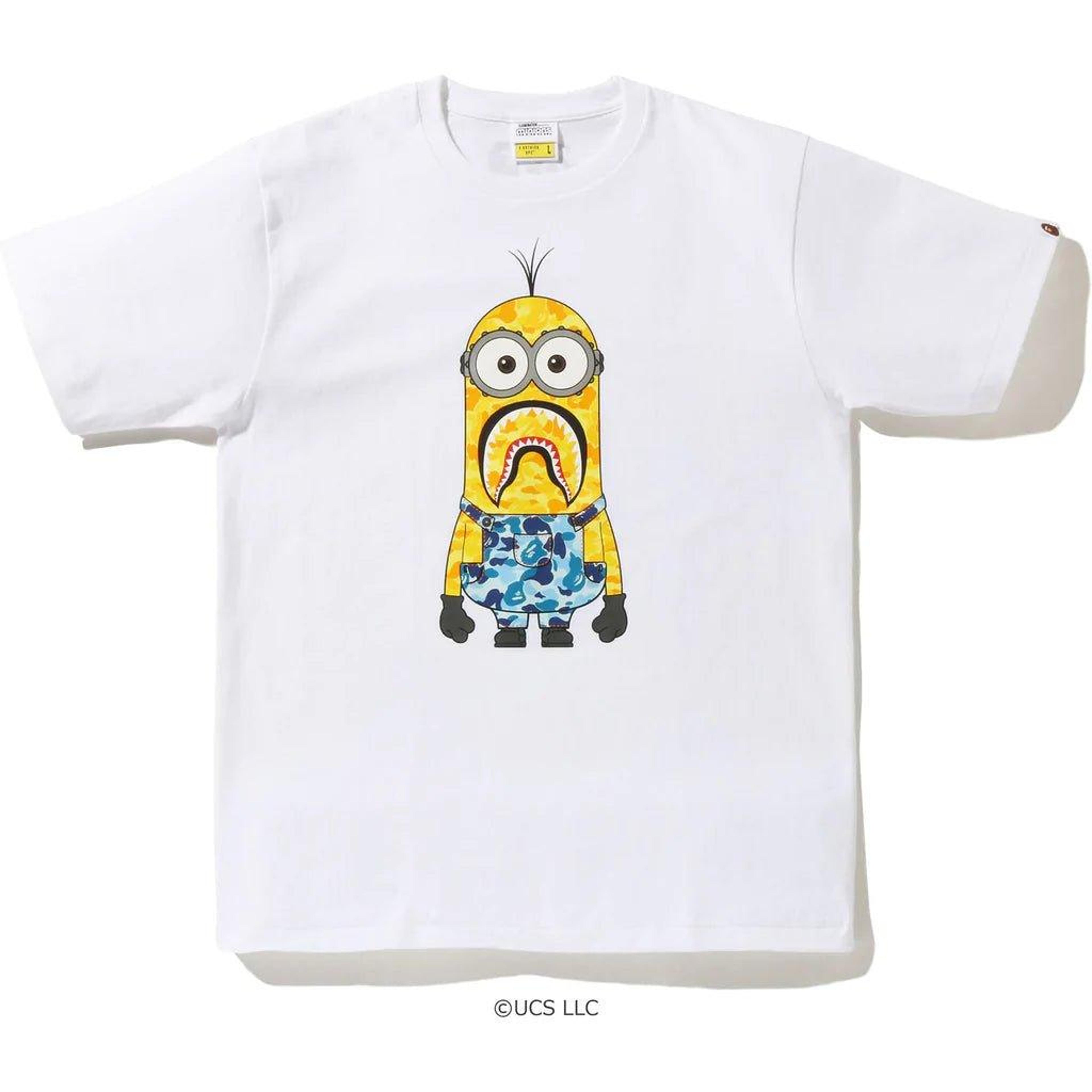 NTWRK - Bape x Minions Camo Minion Tee White