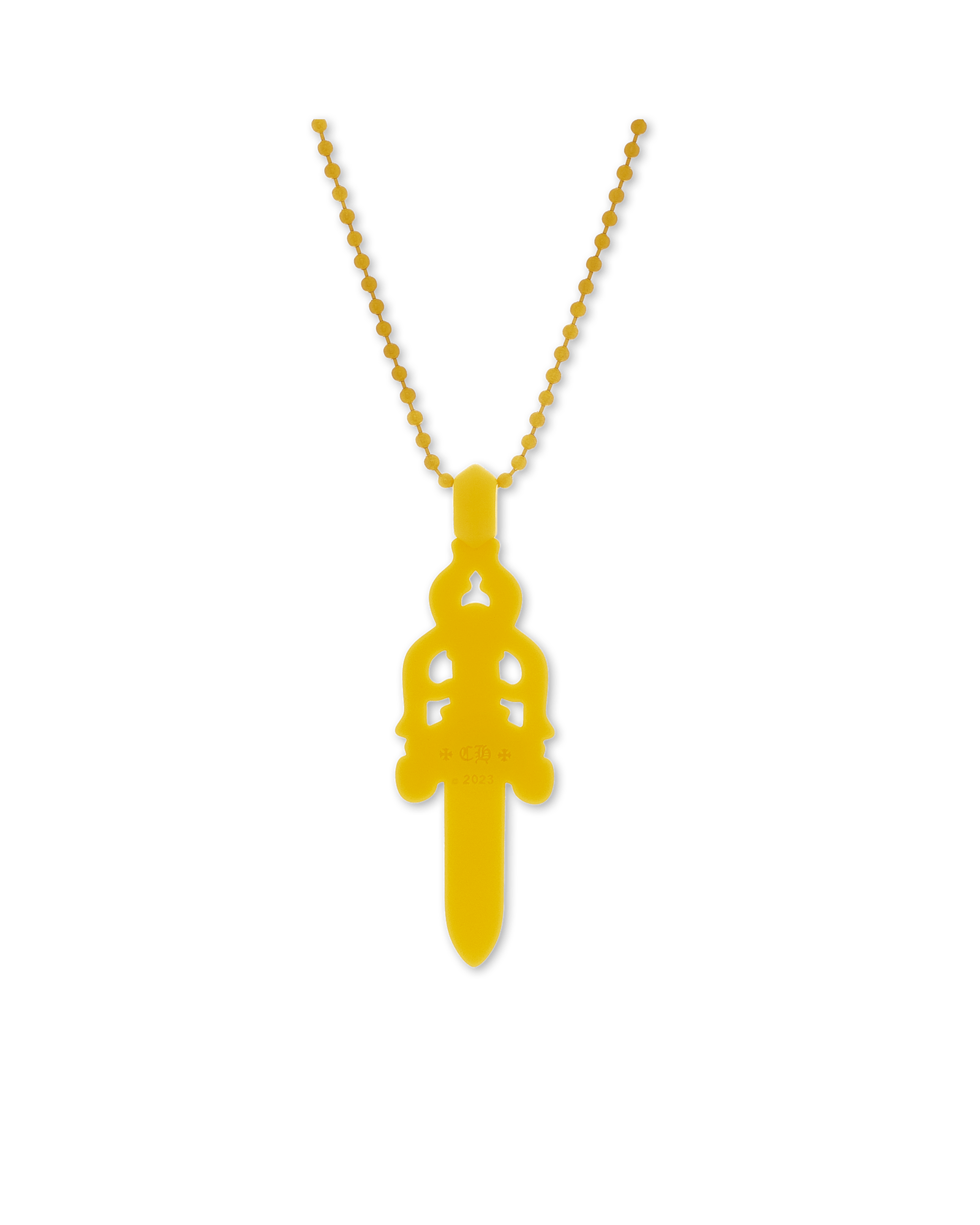 Alternate View 1 of Chrome Hearts Silichrome Dagger Necklace Yellow