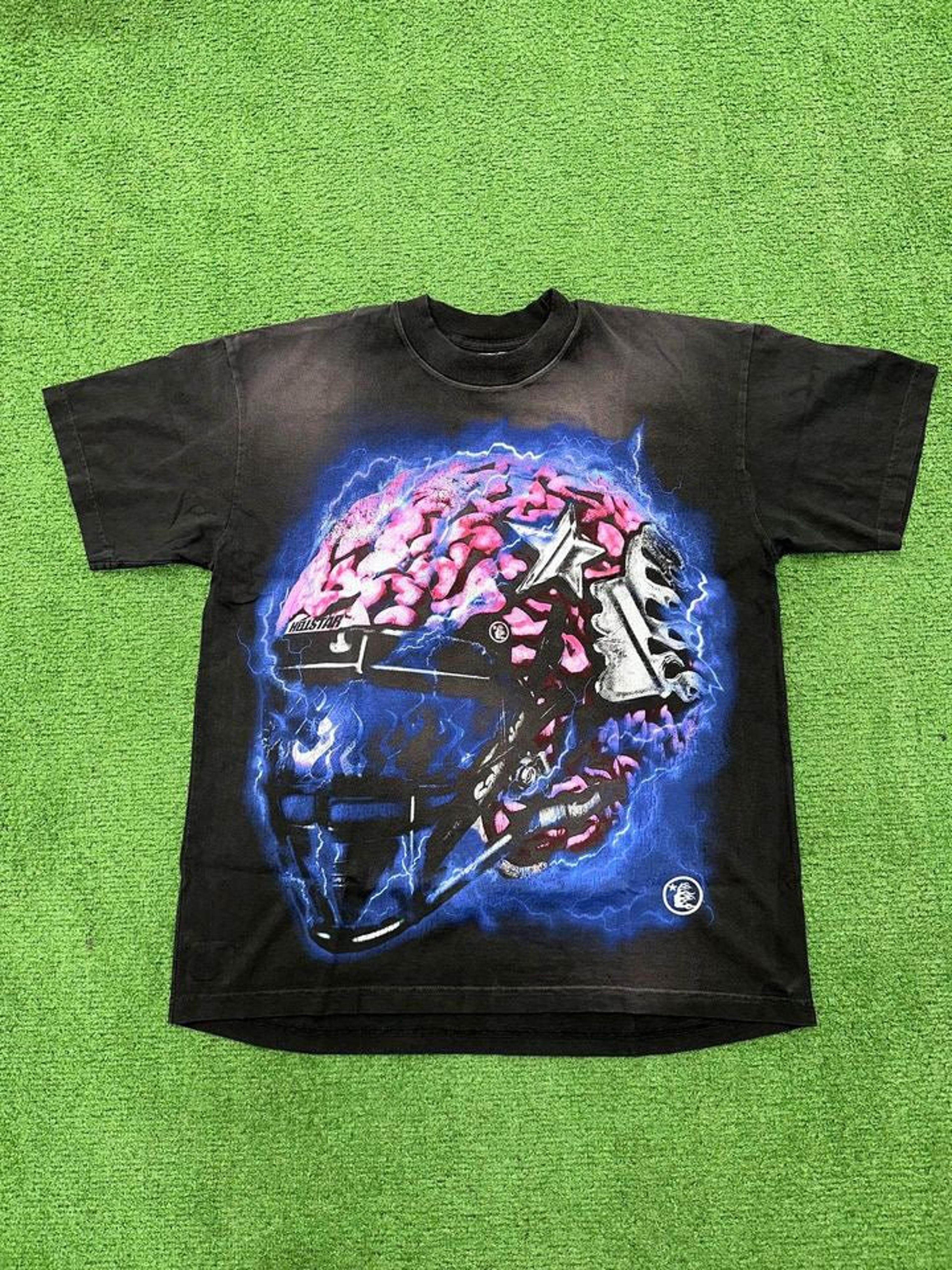 Alternate View 2 of Hellstar Brain Helmet T-Shirt