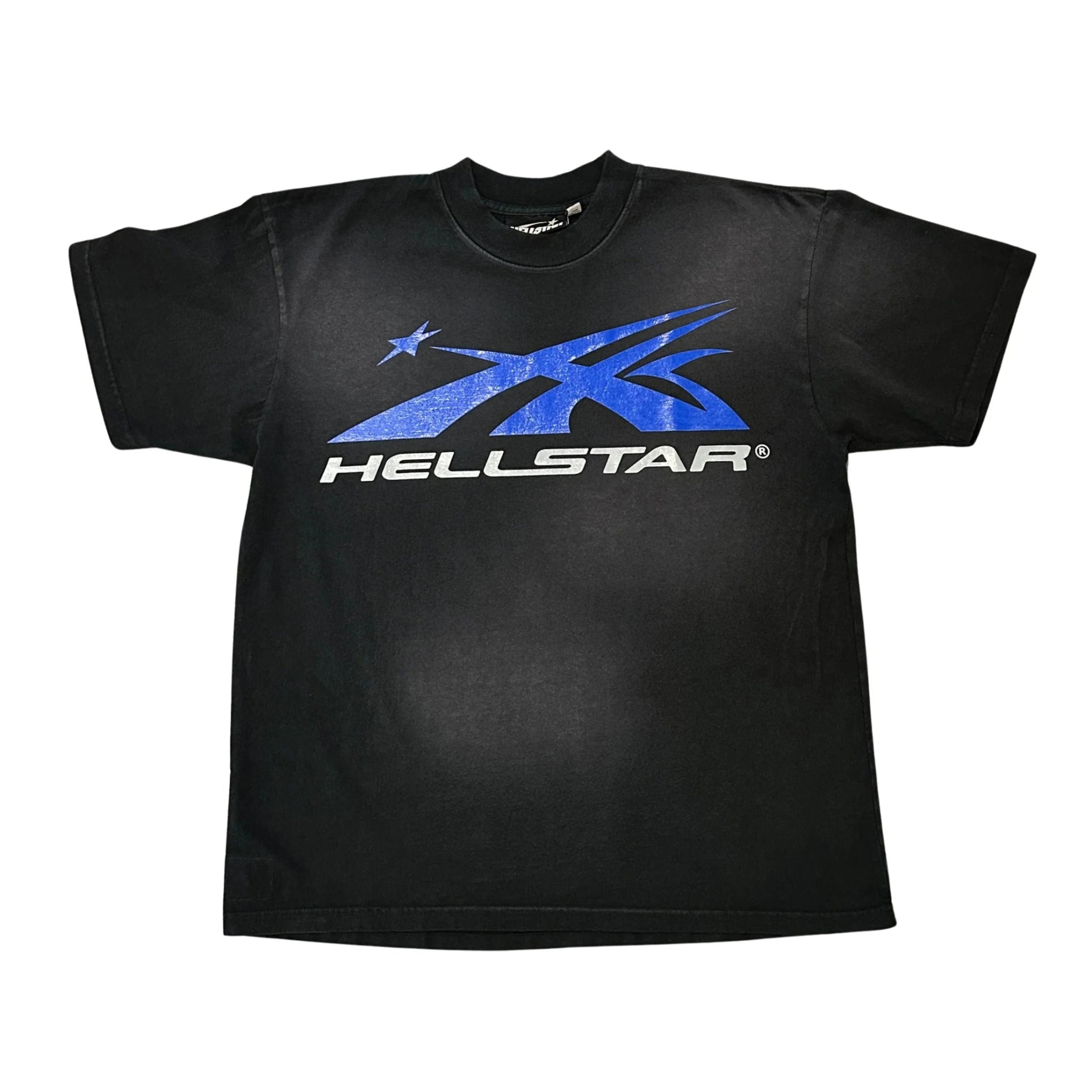 Hellstar Sports Gel Sport Logo T-Shirt (Black / Blue)
