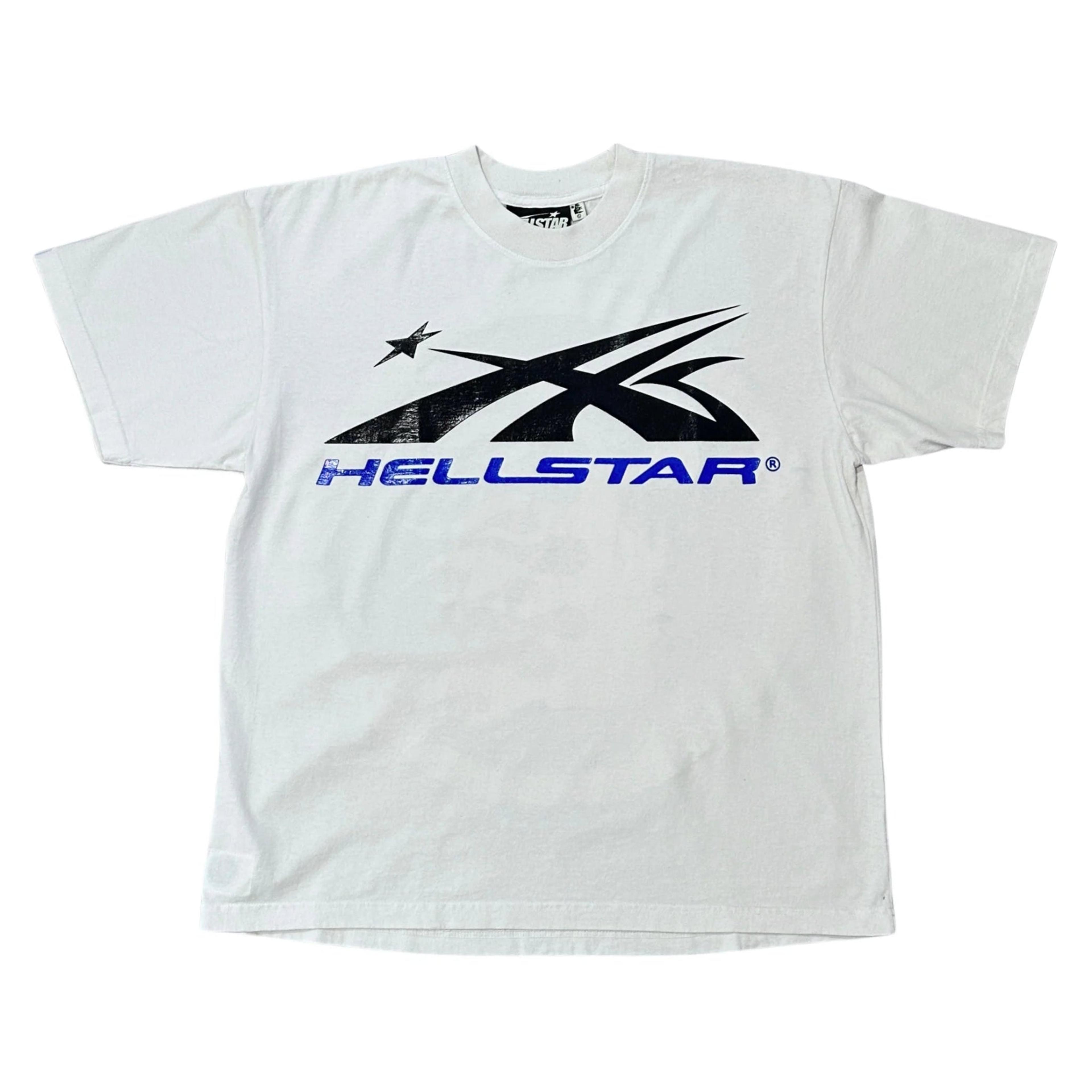 Hellstar Sports Gel Sport Logo T-Shirt (White / Blue)