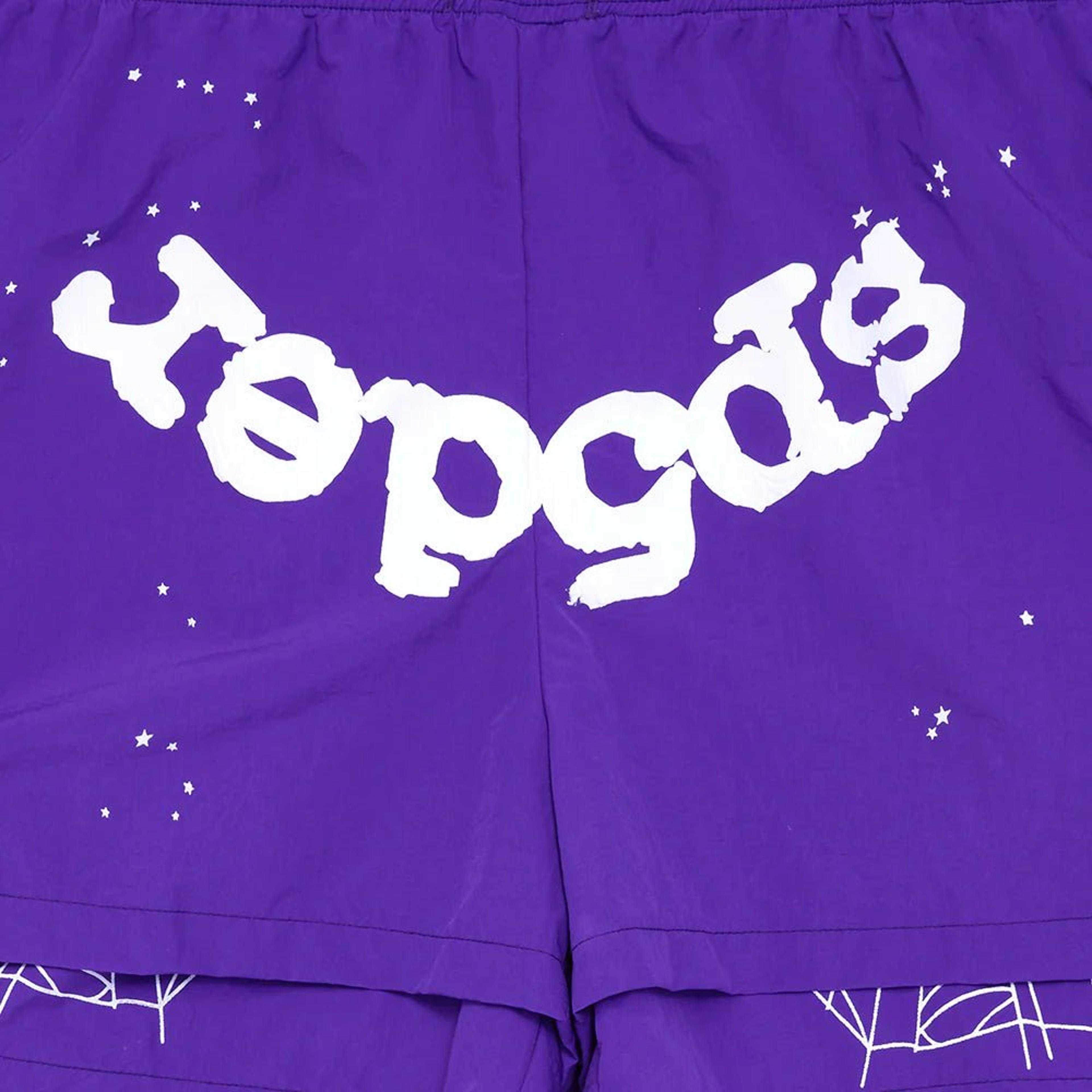 Alternate View 3 of Sp5der Grape Logo Shorts