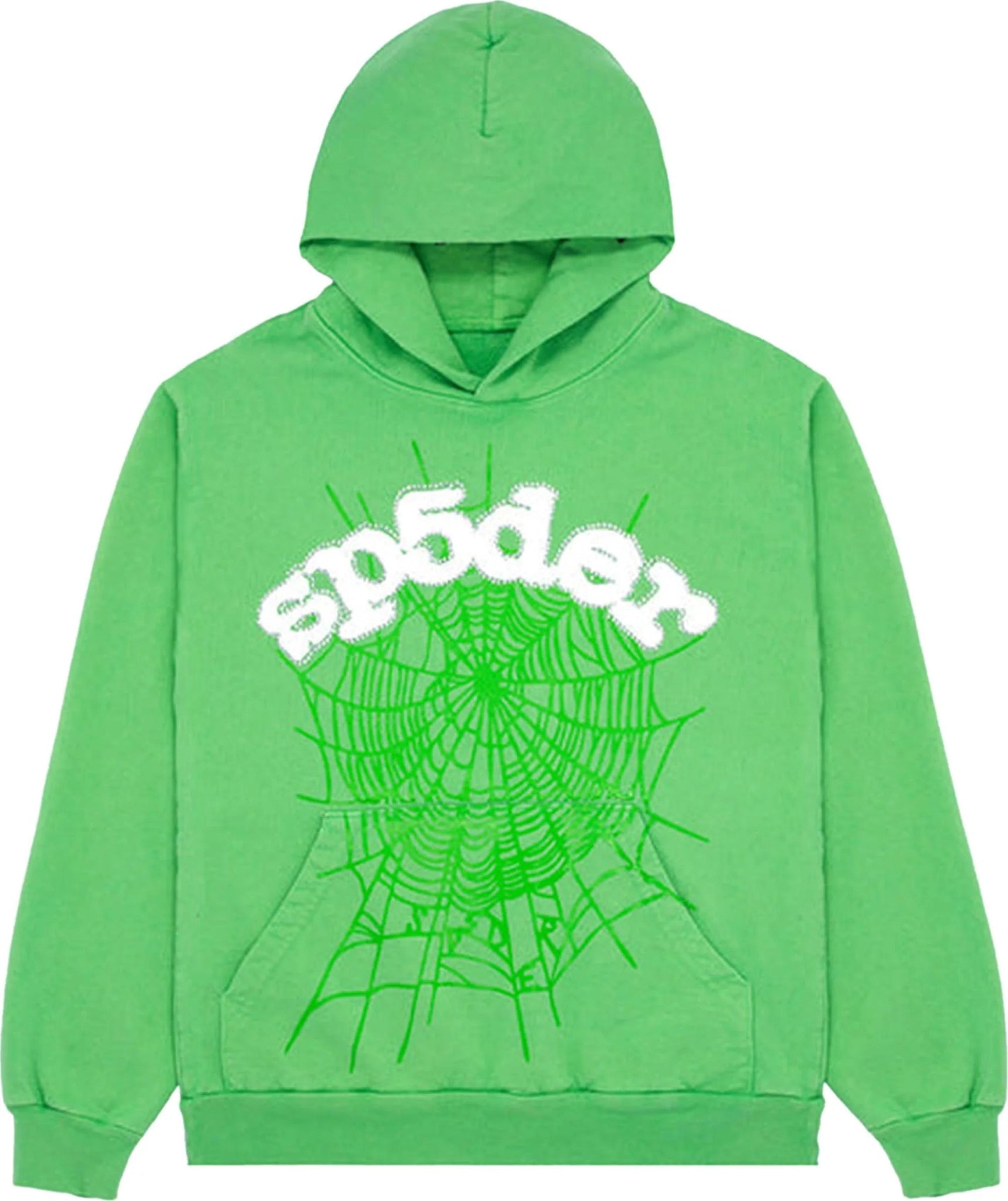 Sp5der Websuit Hoodie Slime Green