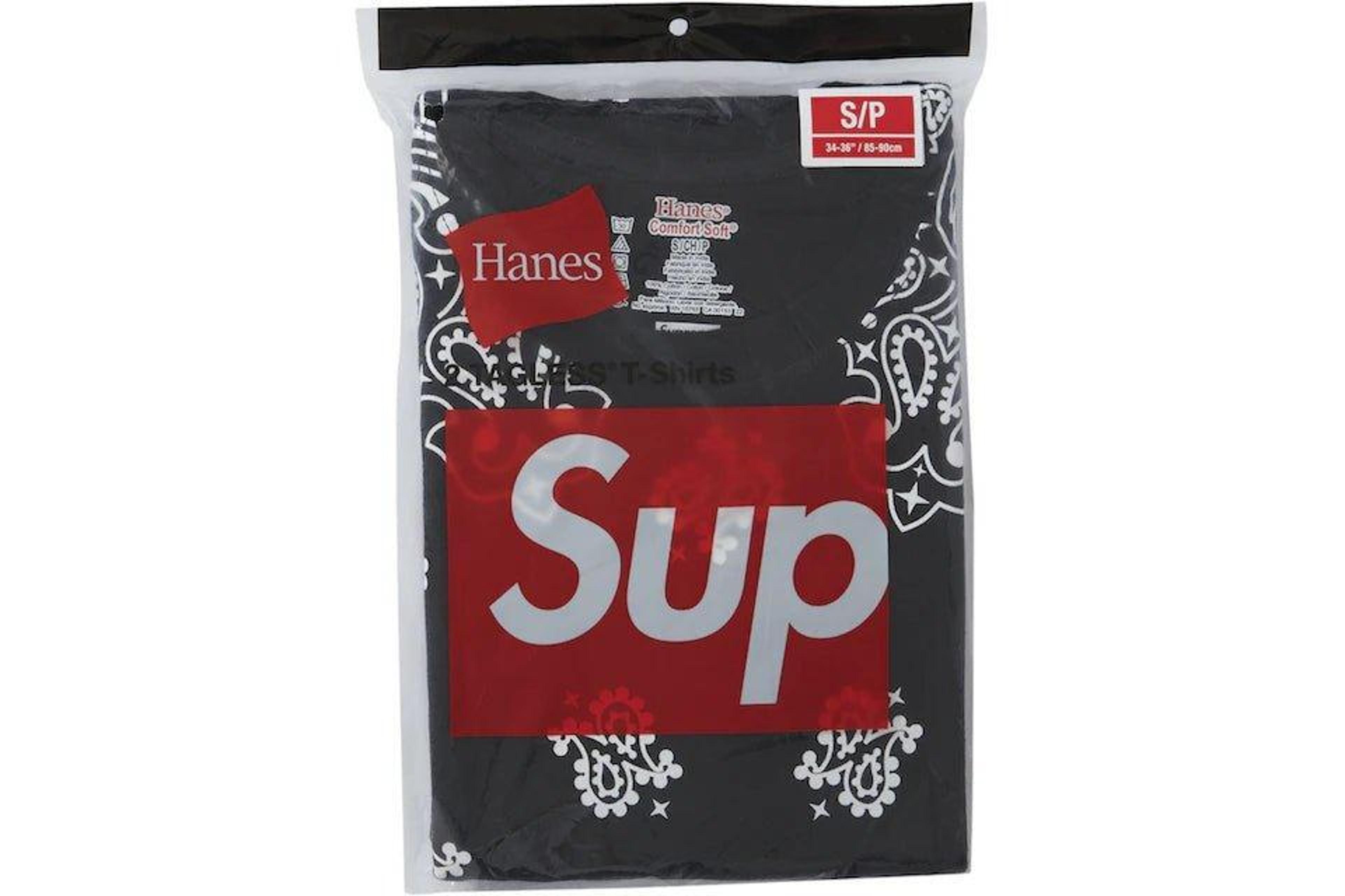 NTWRK - Supreme Hanes Bandana Tagless Tees (2 Pack) Black