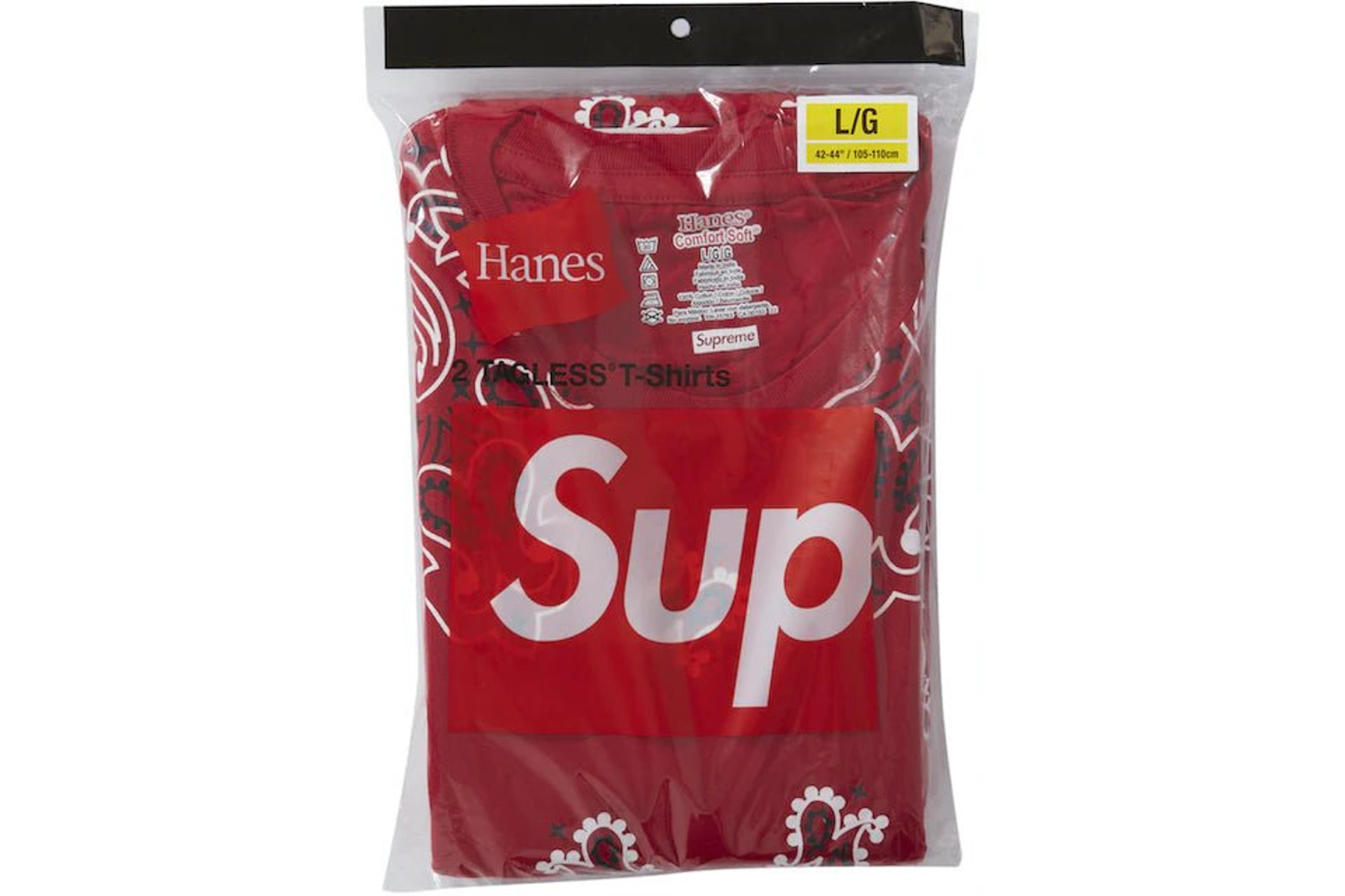 NTWRK - Supreme x Hanes Tagless T-Shirts (2 pack)