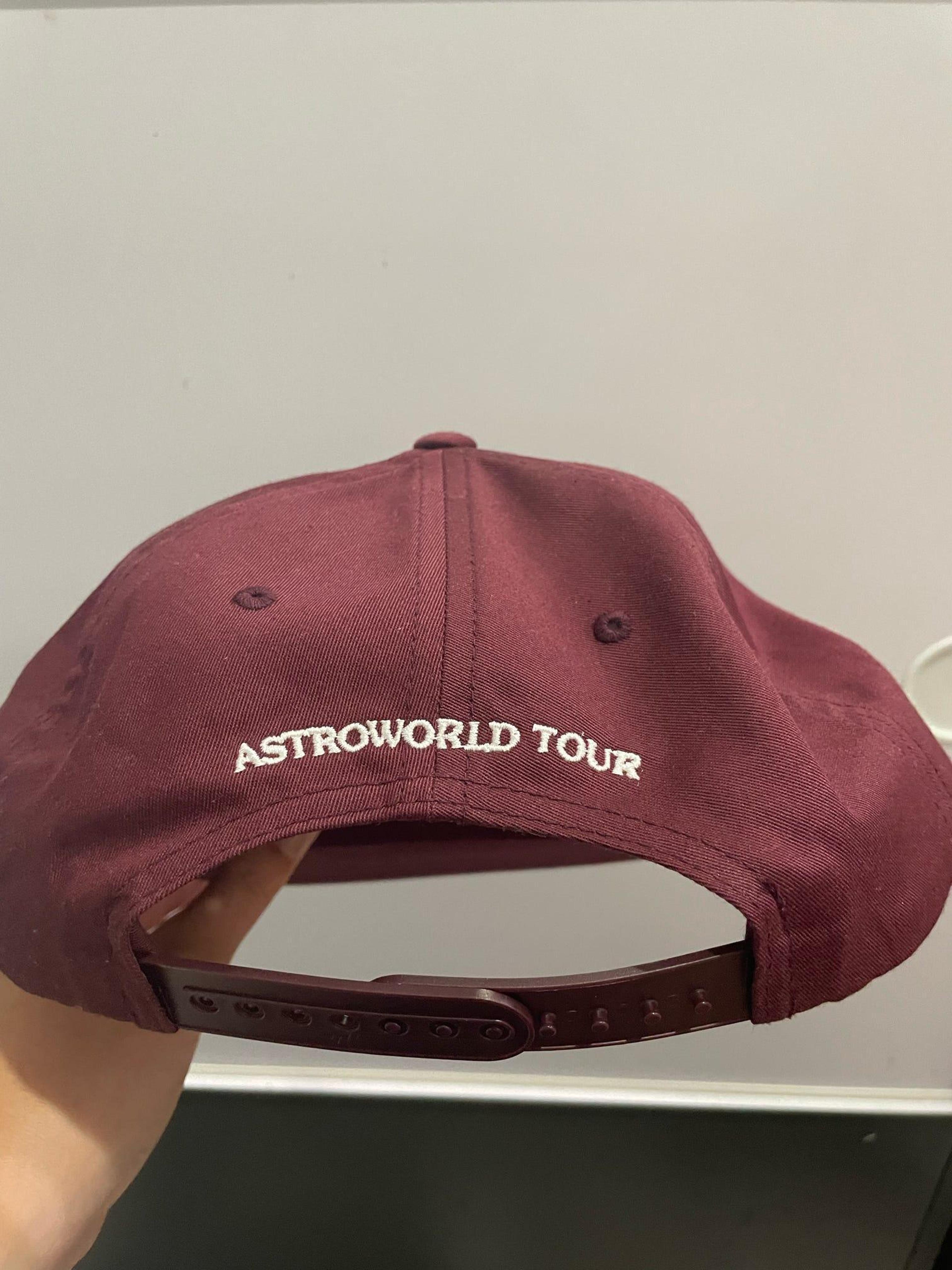 Alternate View 1 of Travis Scott Astroworld Tour Wish You Were Here Hat Maroon