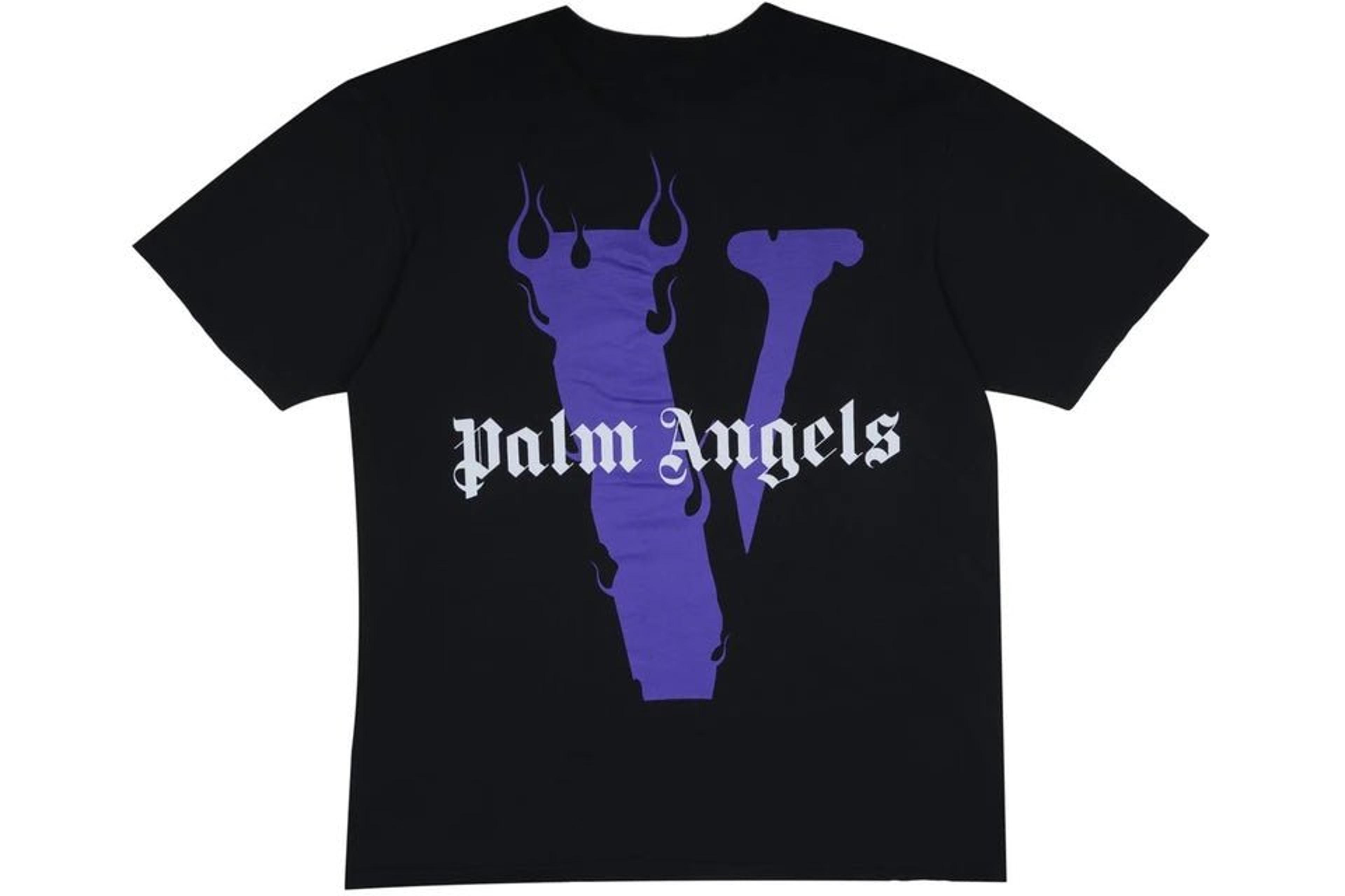 Vlone x Palm Angels T-Shirt - Black / Purple