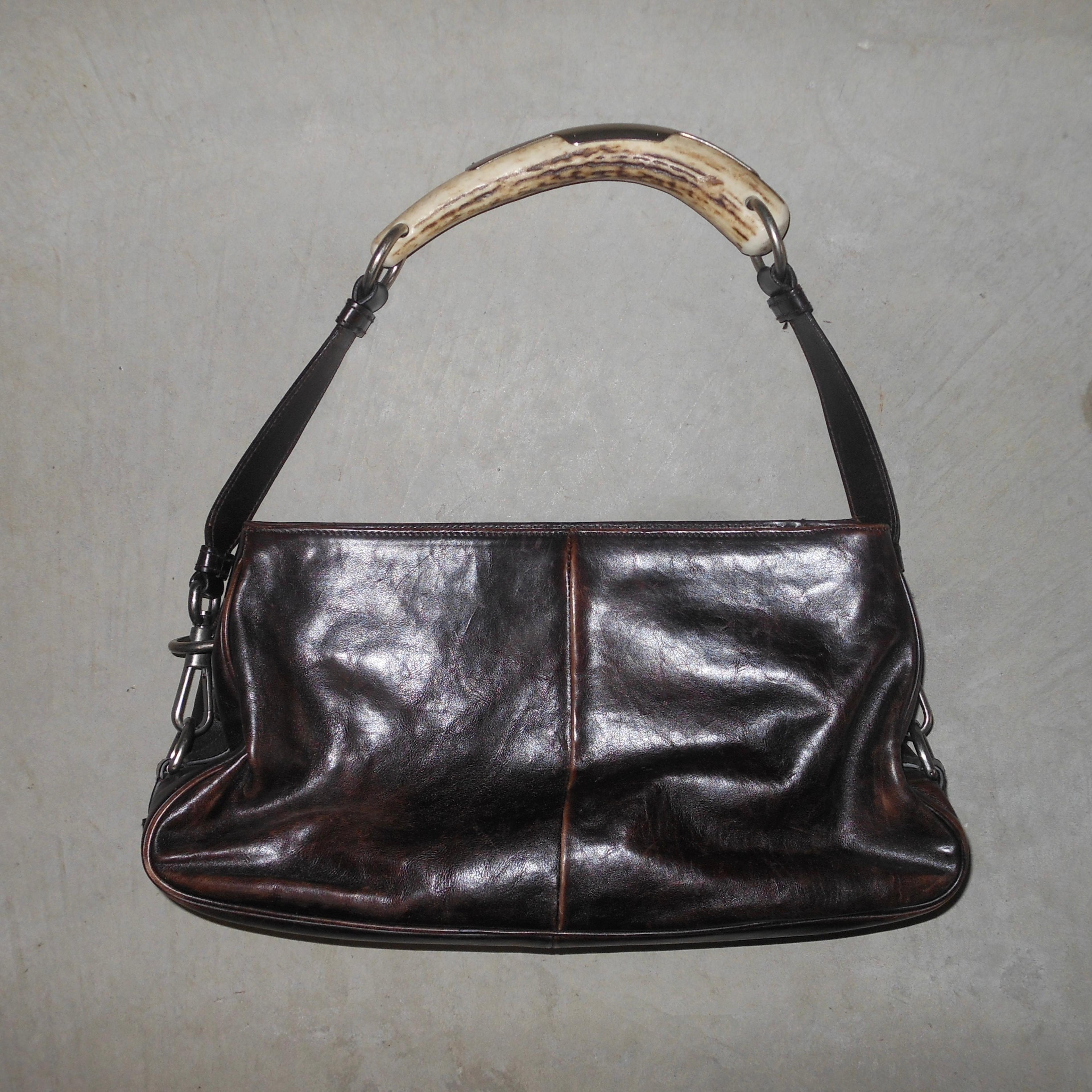 Alternate View 2 of YSL Brown Leather Rectangular Mombasa