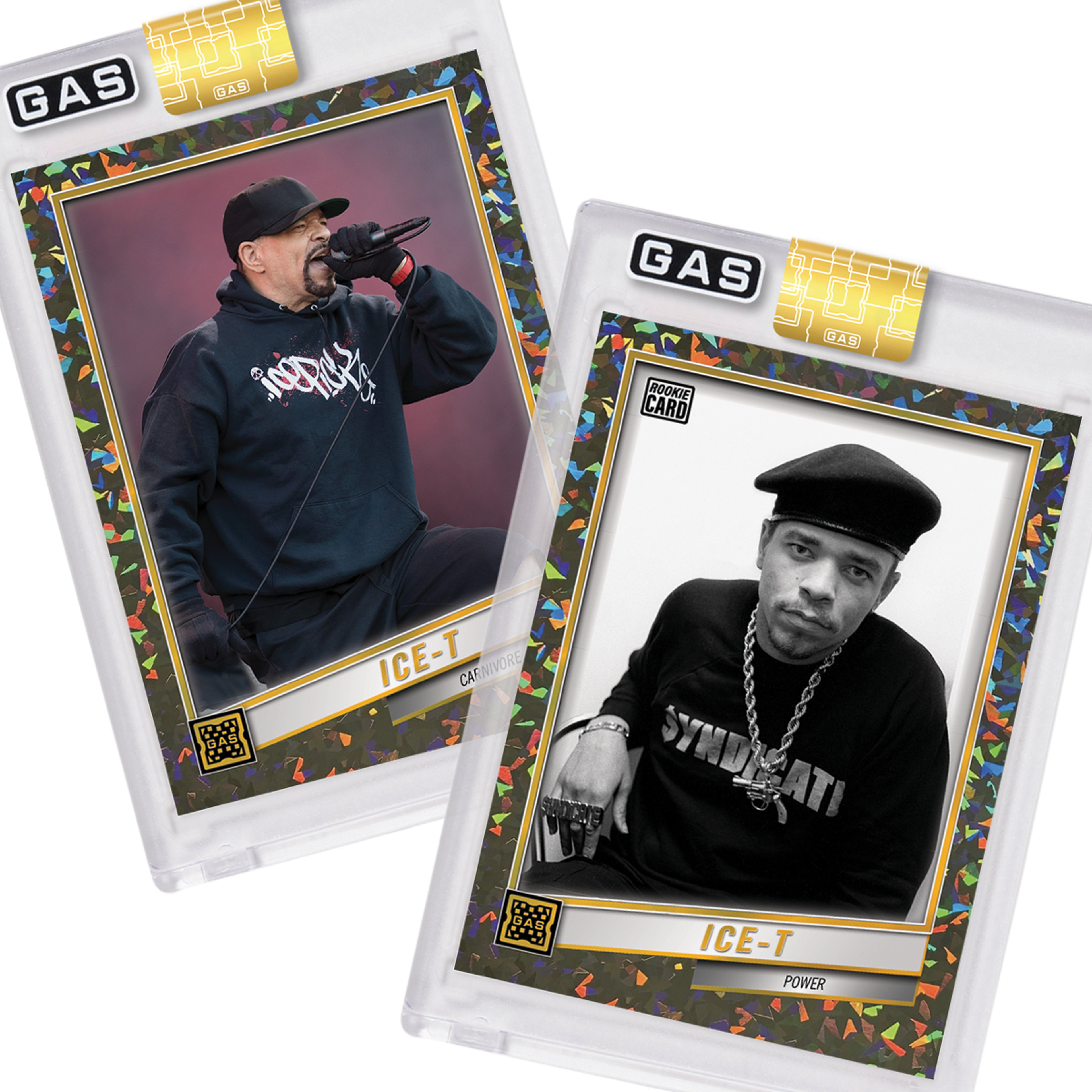 Limited Edition Ice-T 2023 GAS Cracked Foil Prism Hip-Hop Tradin
