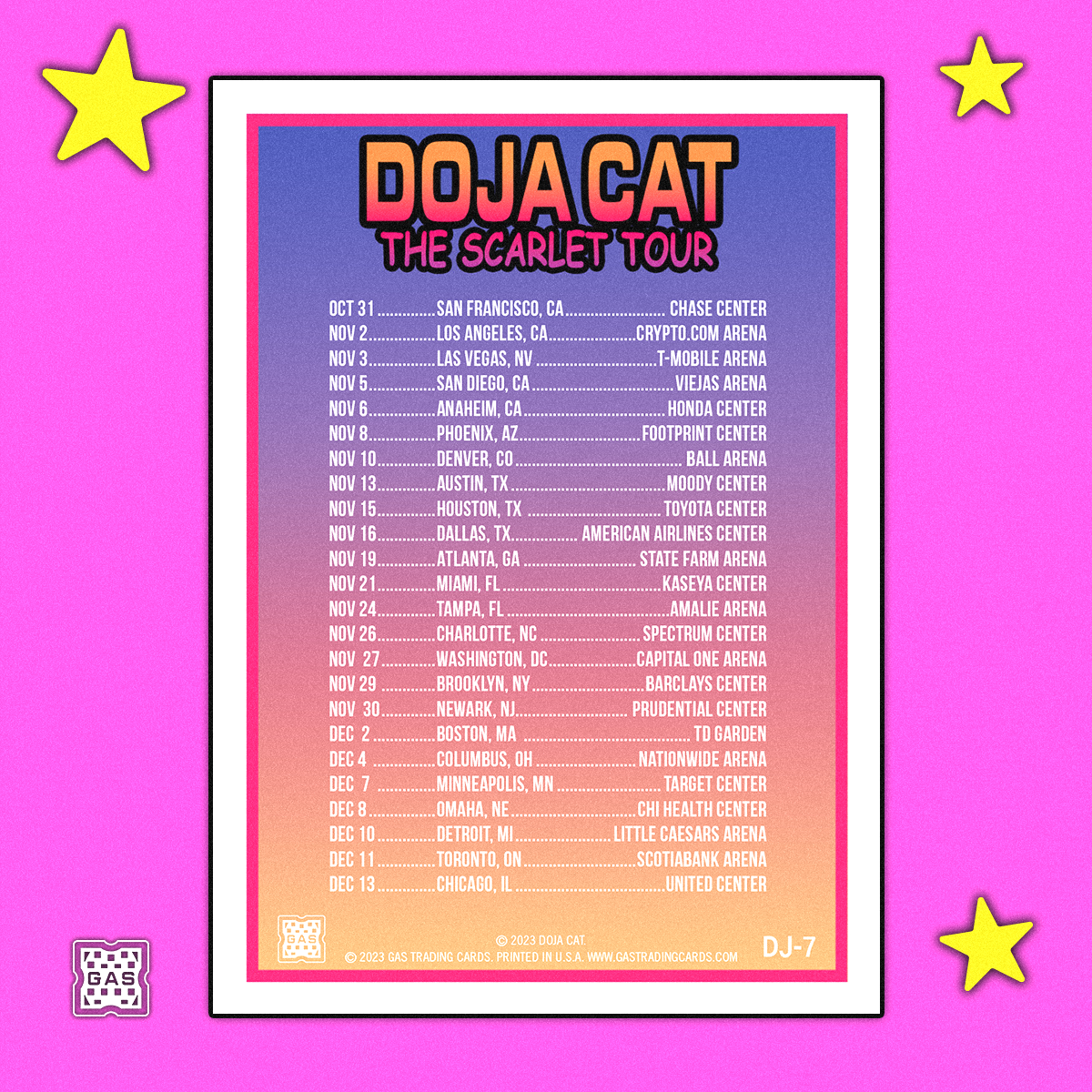 Alternate View 11 of The Official Doja Cat GAS 7-Card Set