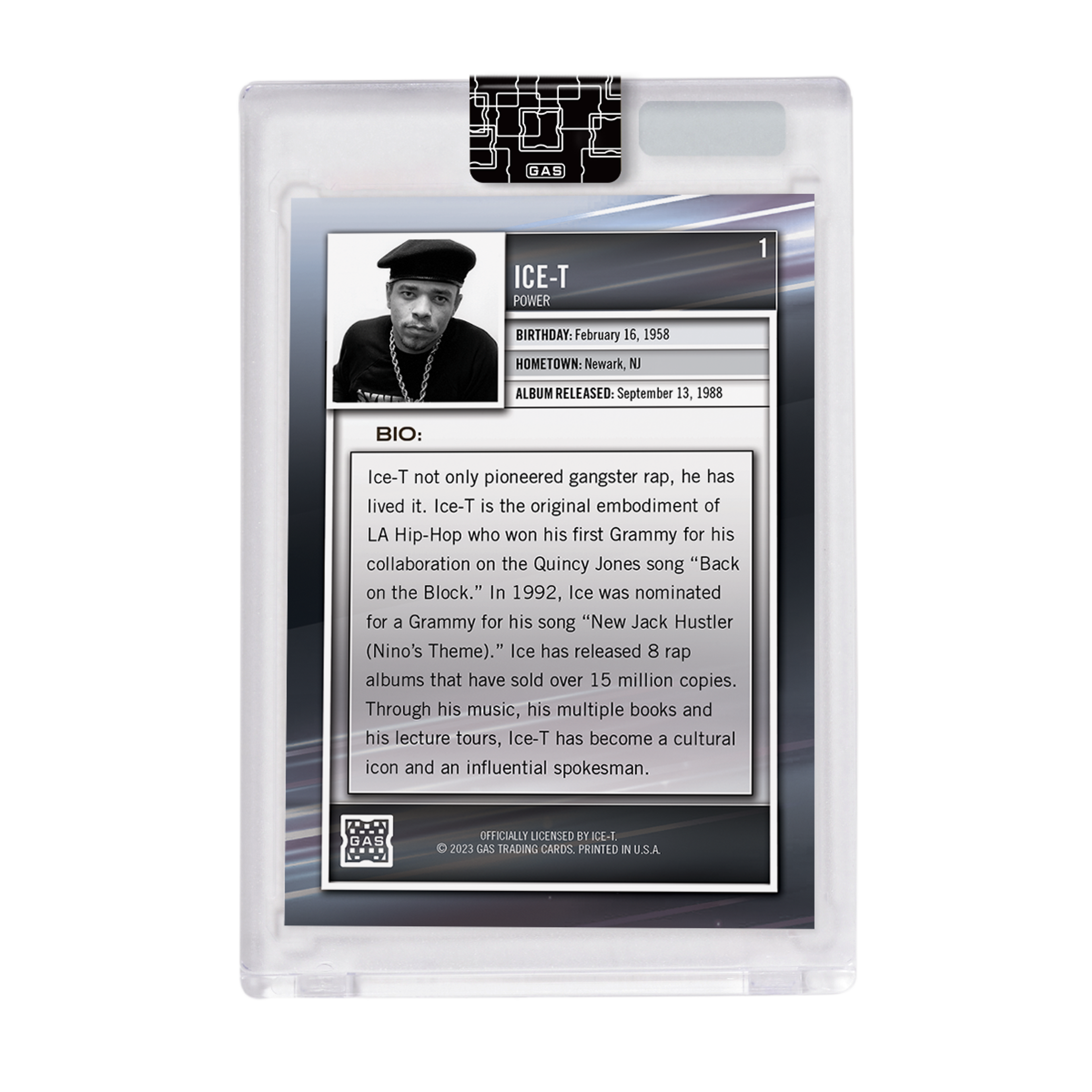 Alternate View 3 of The Official Ice-T 2023 GAS Hip-Hop Trading Cards Set