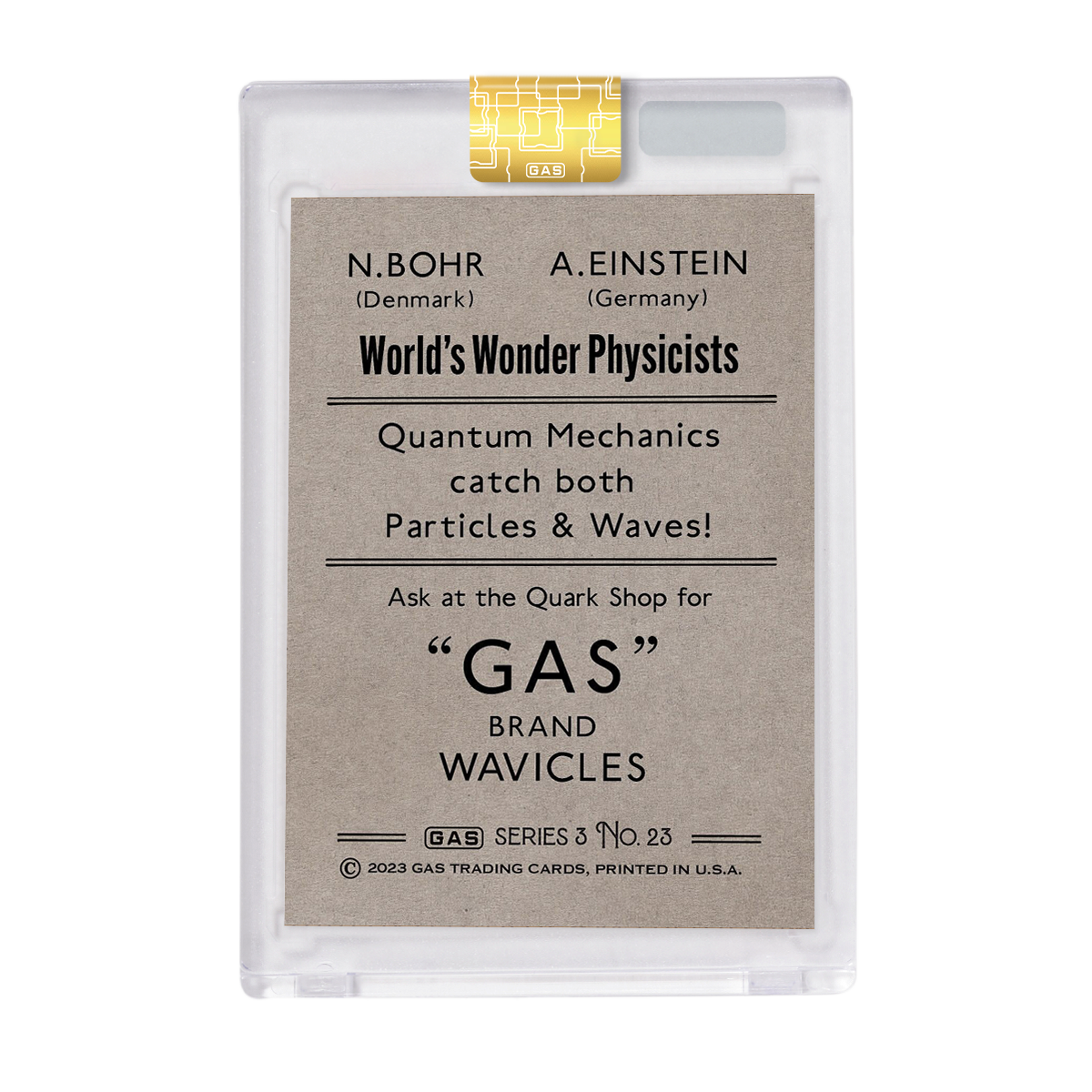 Alternate View 2 of GAS Series 3 #23 Niels Bohr & Albert Einstein Dark Matter Short 