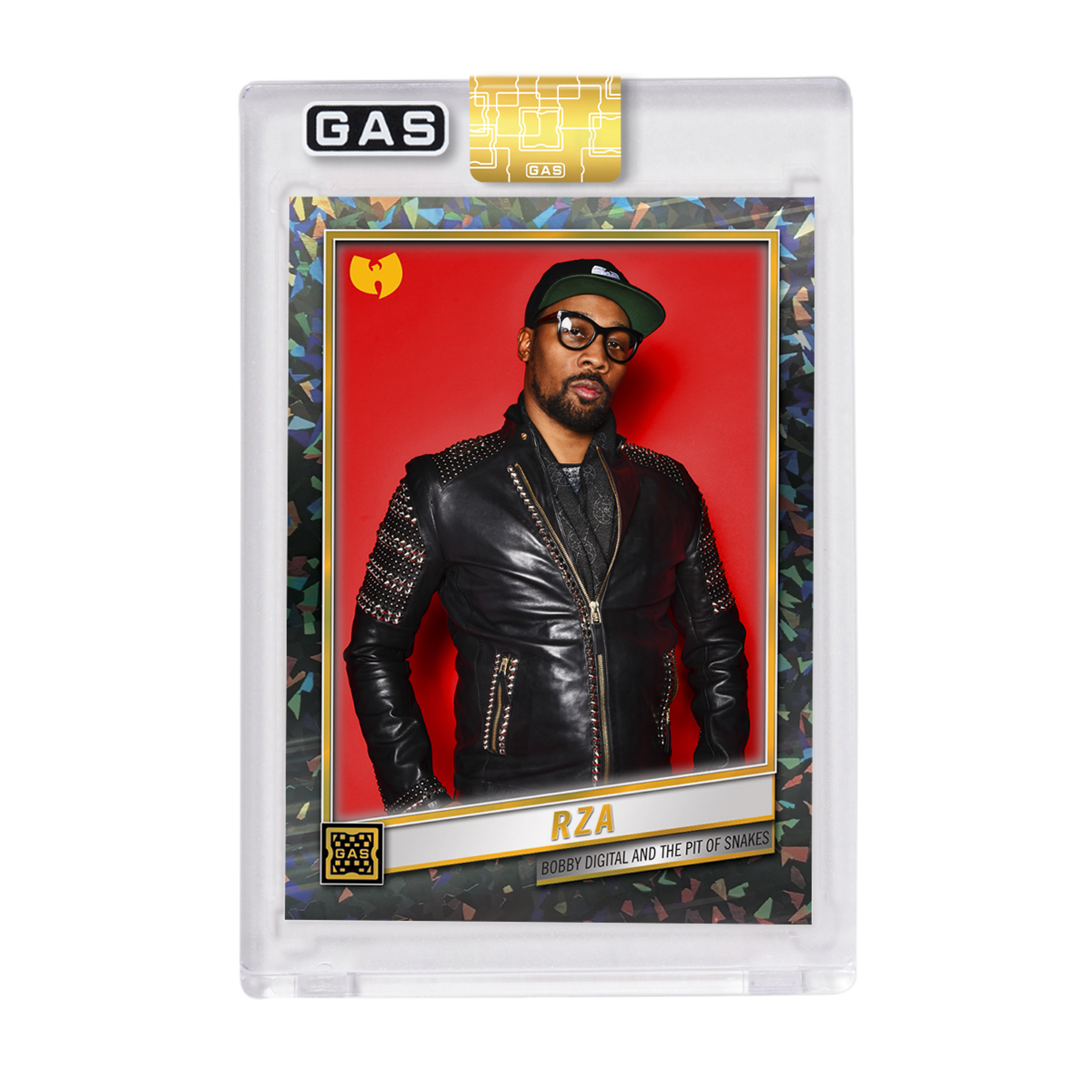 Alternate View 4 of Limited Edition RZA 2023 GAS Cracked Foil Prism Hip-Hop Trading 