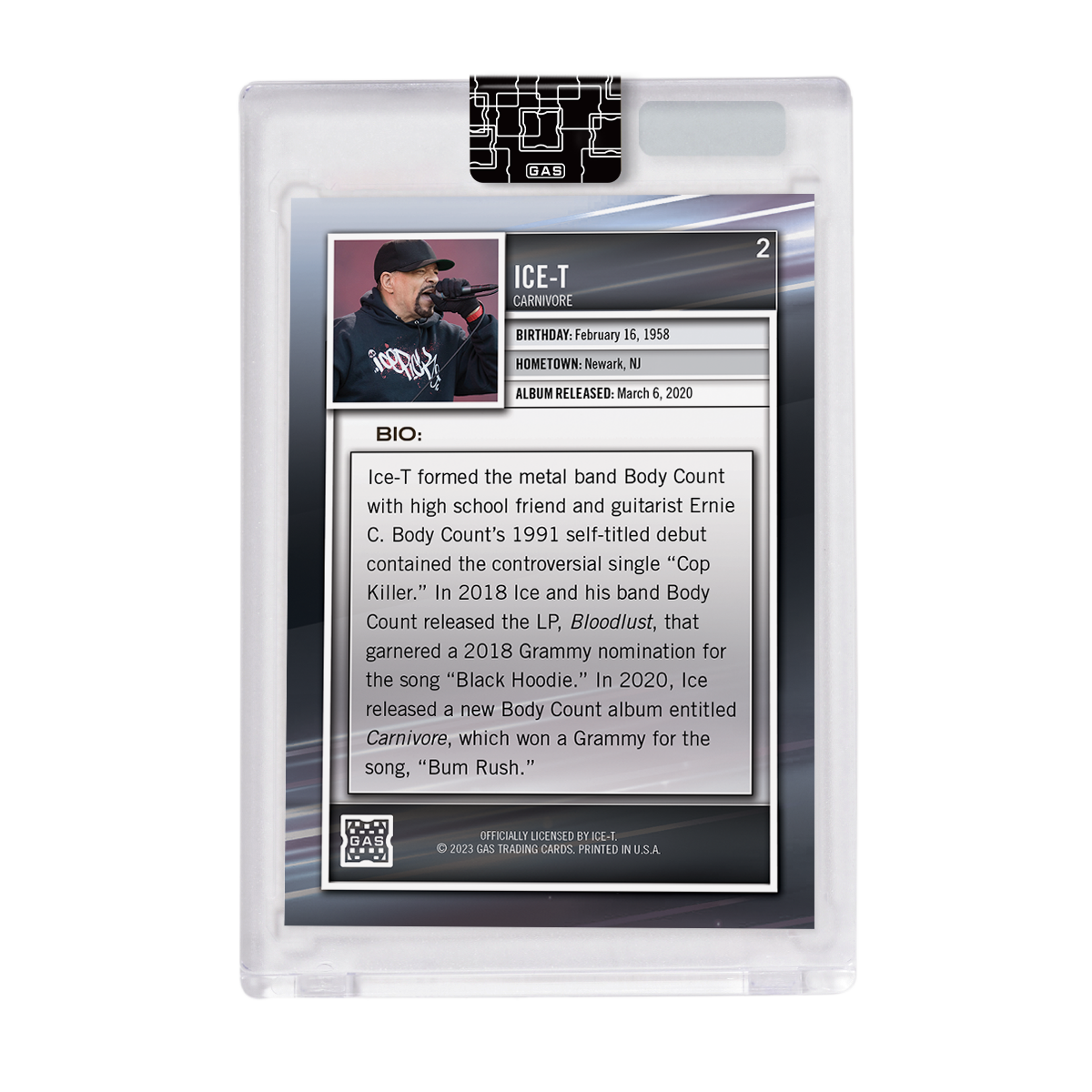 Alternate View 5 of The Official Ice-T 2023 GAS Hip-Hop Trading Cards Set