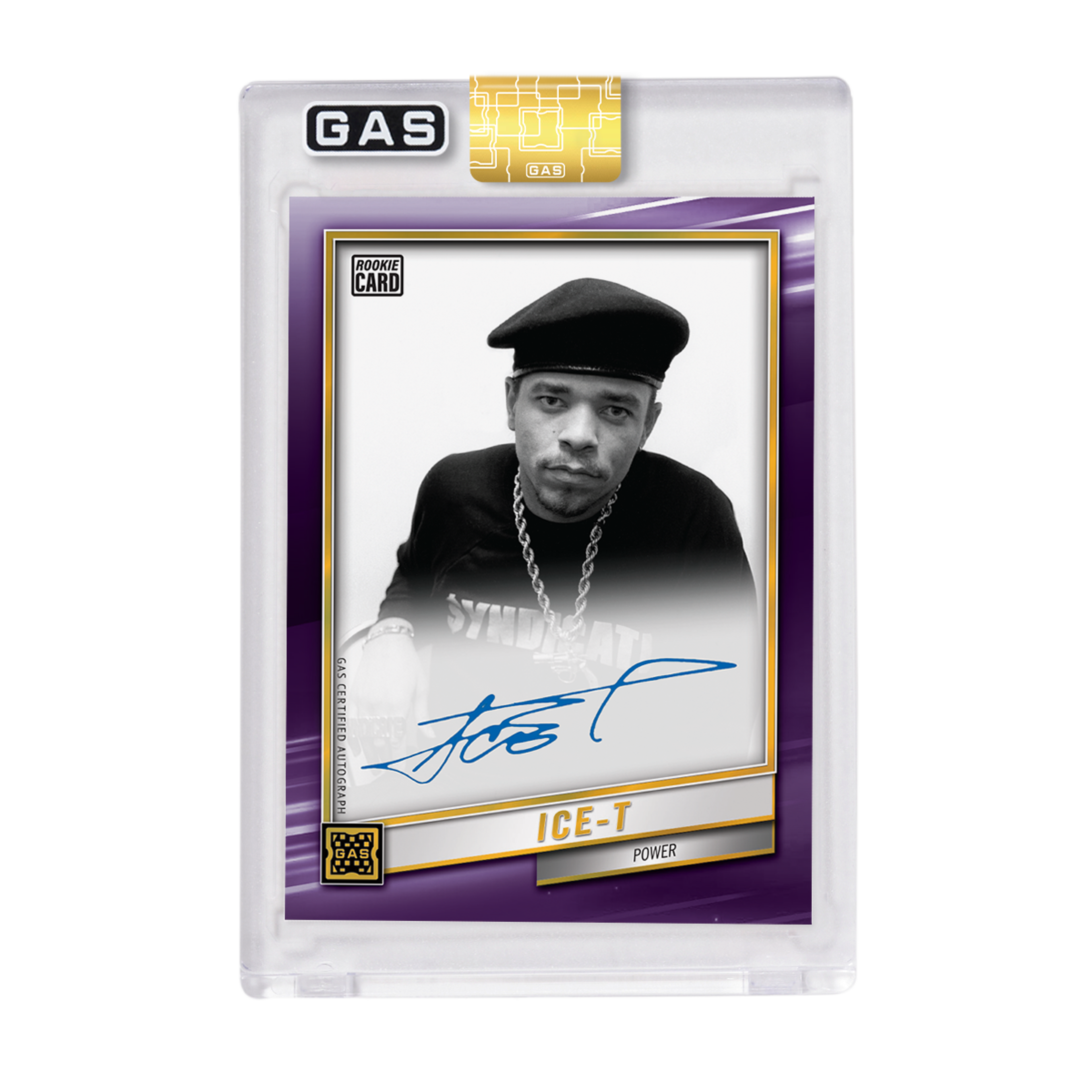 Alternate View 6 of Limited Edition Ice-T 2023 GAS Cracked Foil Prism Hip-Hop Tradin