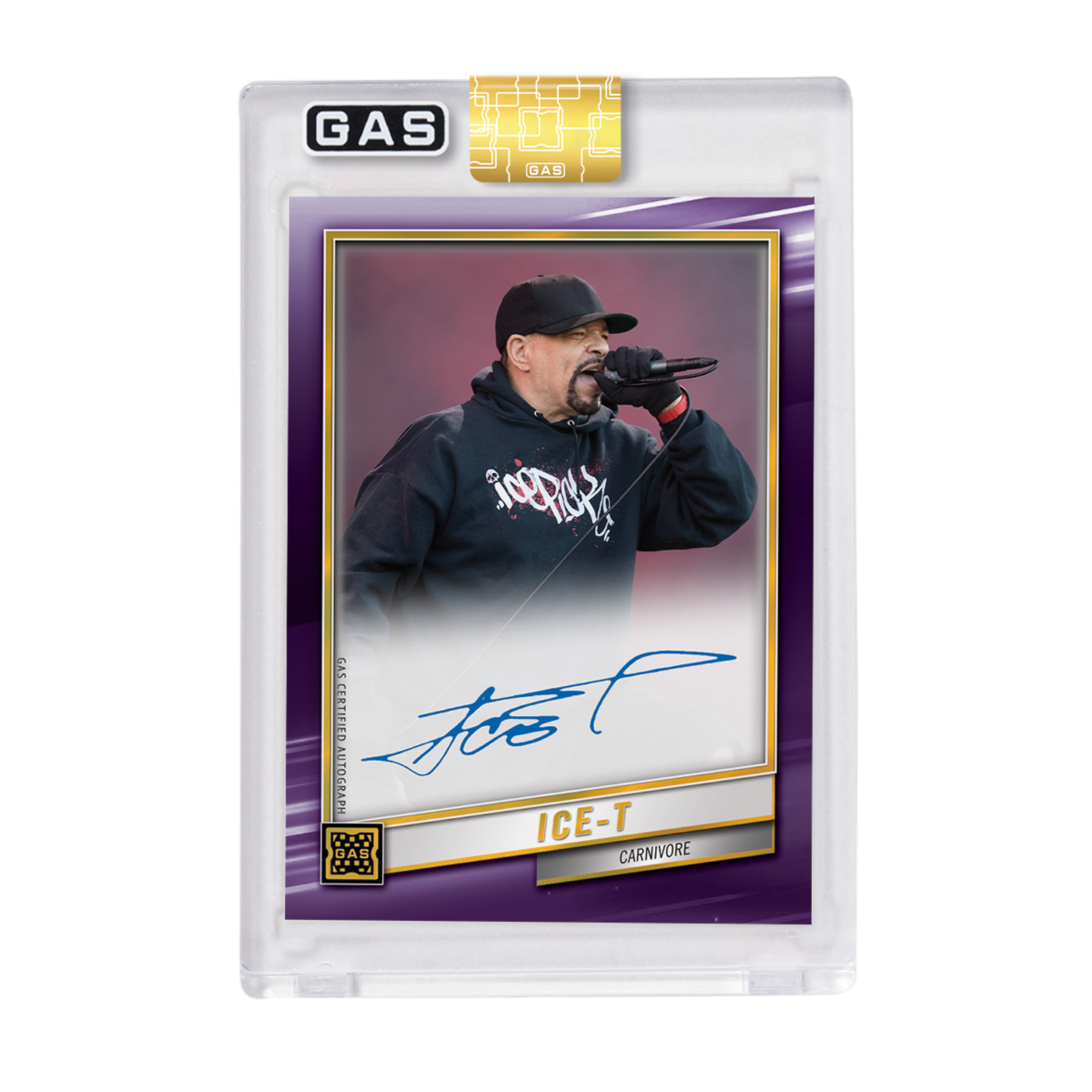 Alternate View 7 of Limited Edition Ice-T 2023 GAS Cracked Foil Prism Hip-Hop Tradin