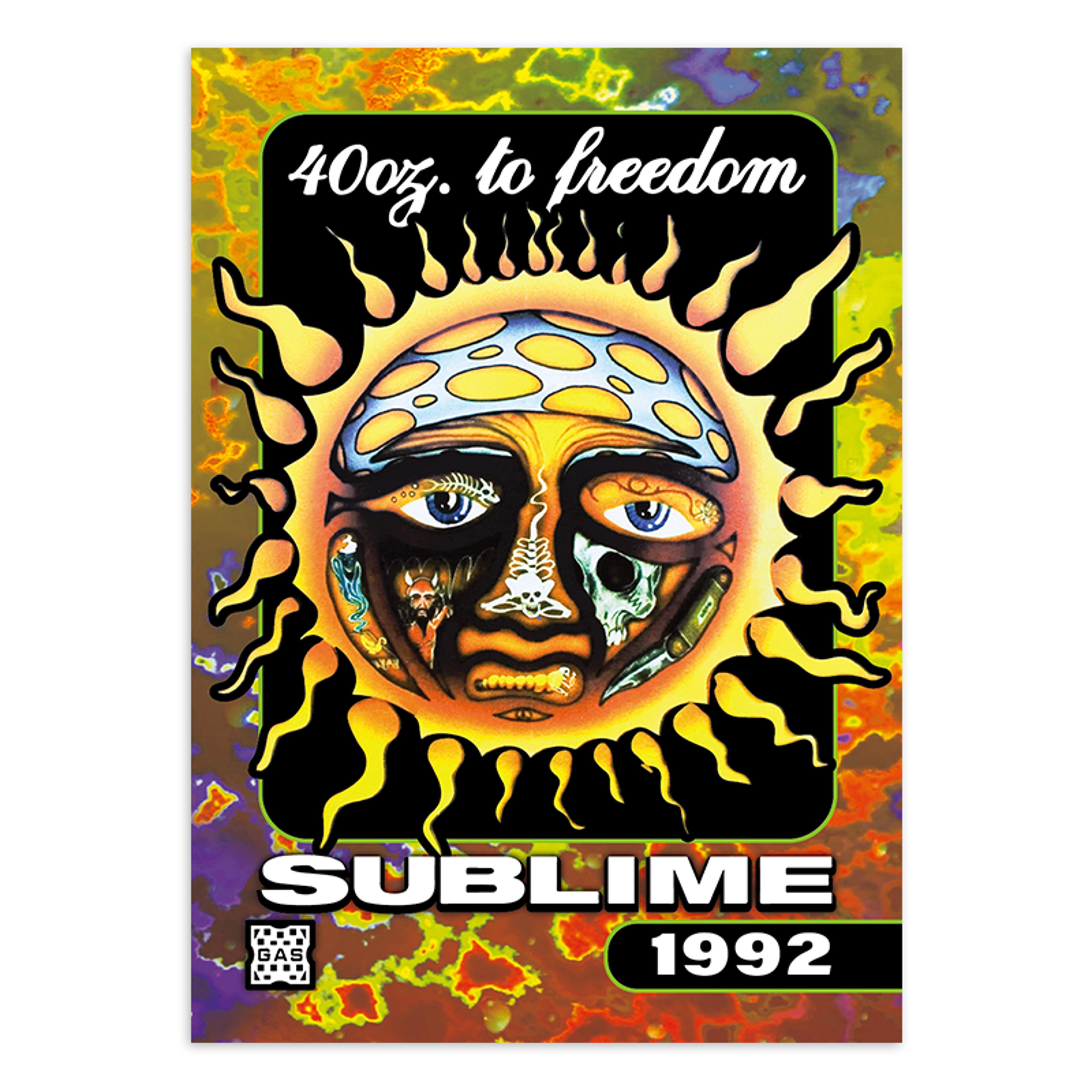 Limited Edition Sublime GAS Magma Foil Card #3 40oz. To Freedom