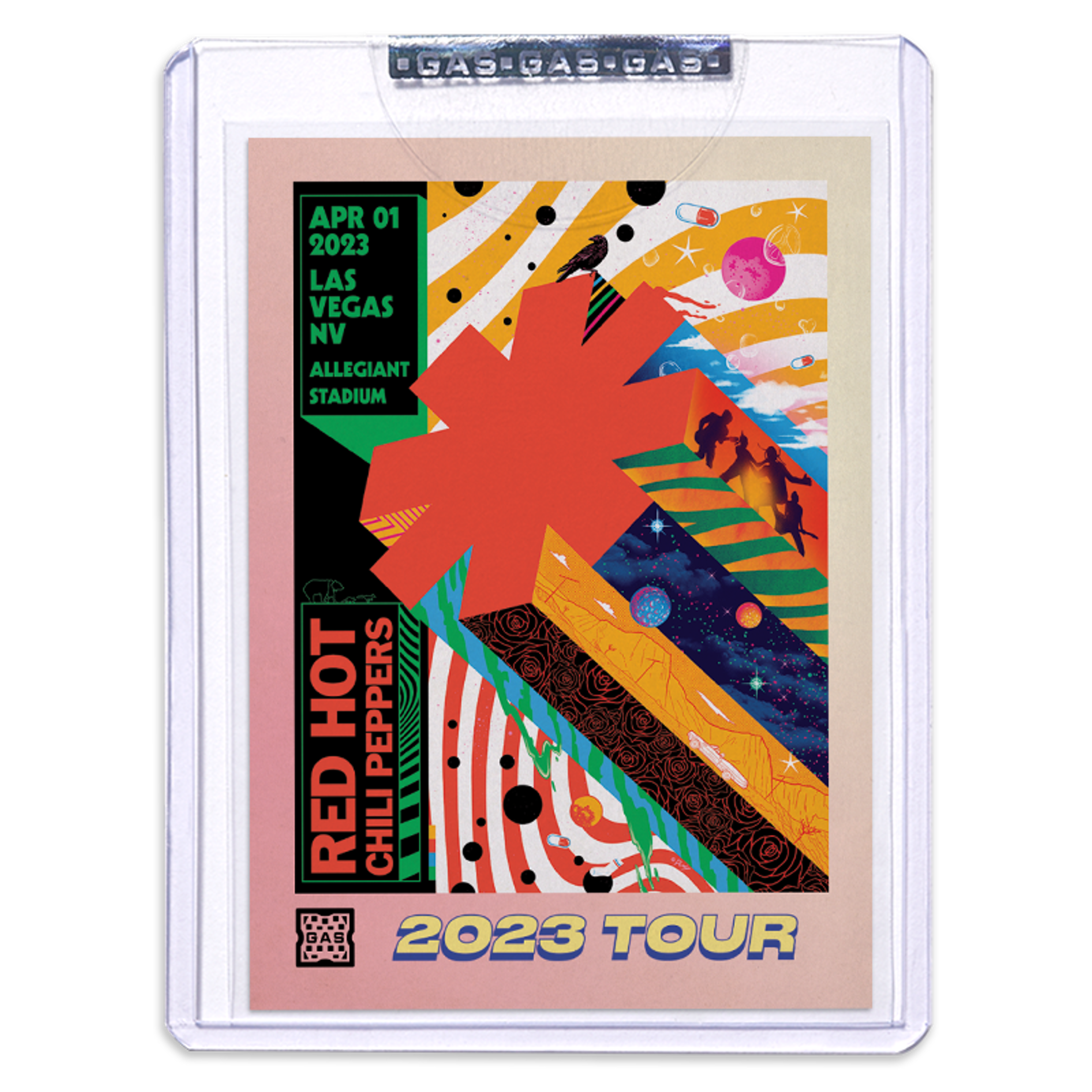 GAS Red Hot Chili Peppers 2023 Tour – 4/1 Las Vegas, NV Card b