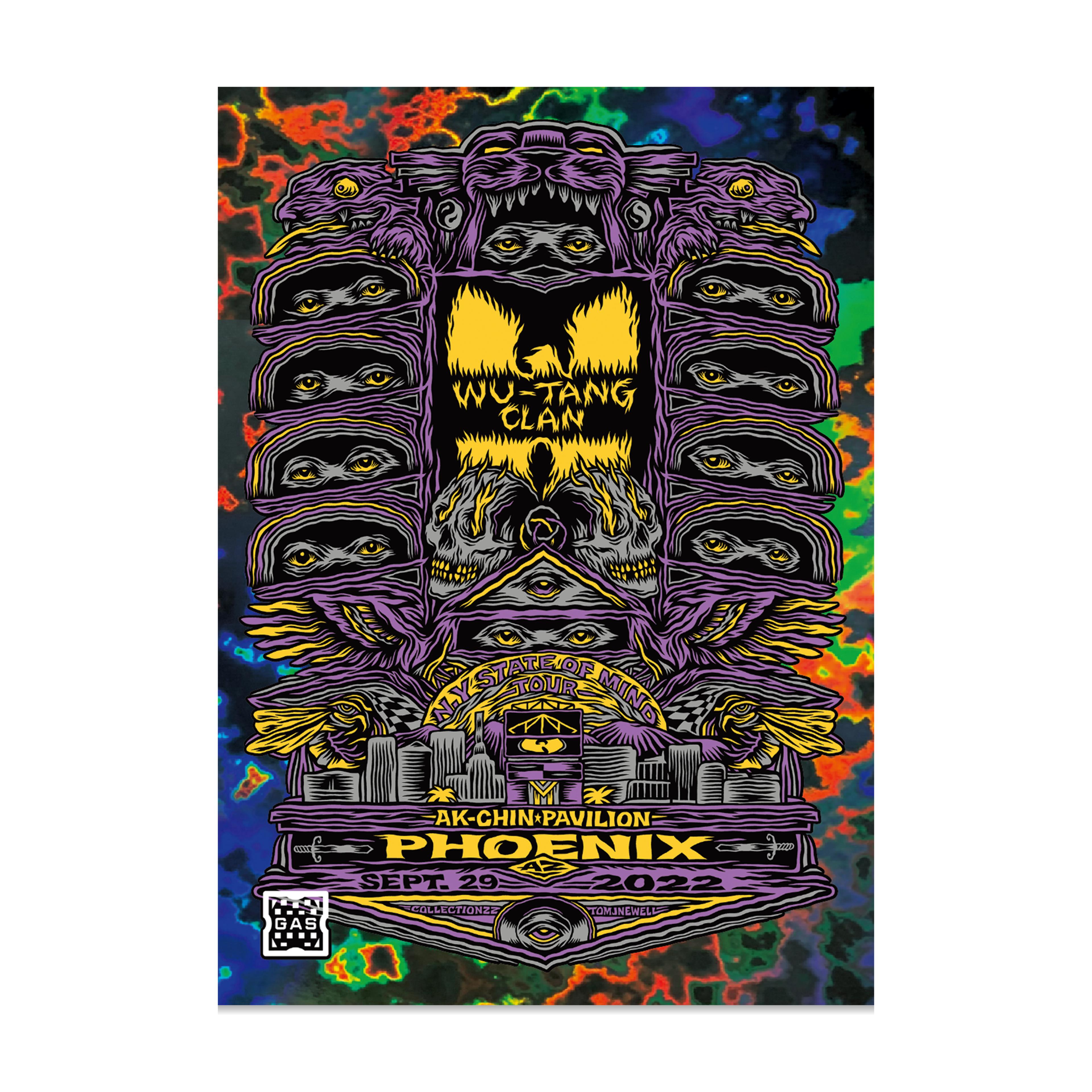 GAS Wu-Tang Clan Phoenix, AZ Limited Edition Magma Foil Card by 