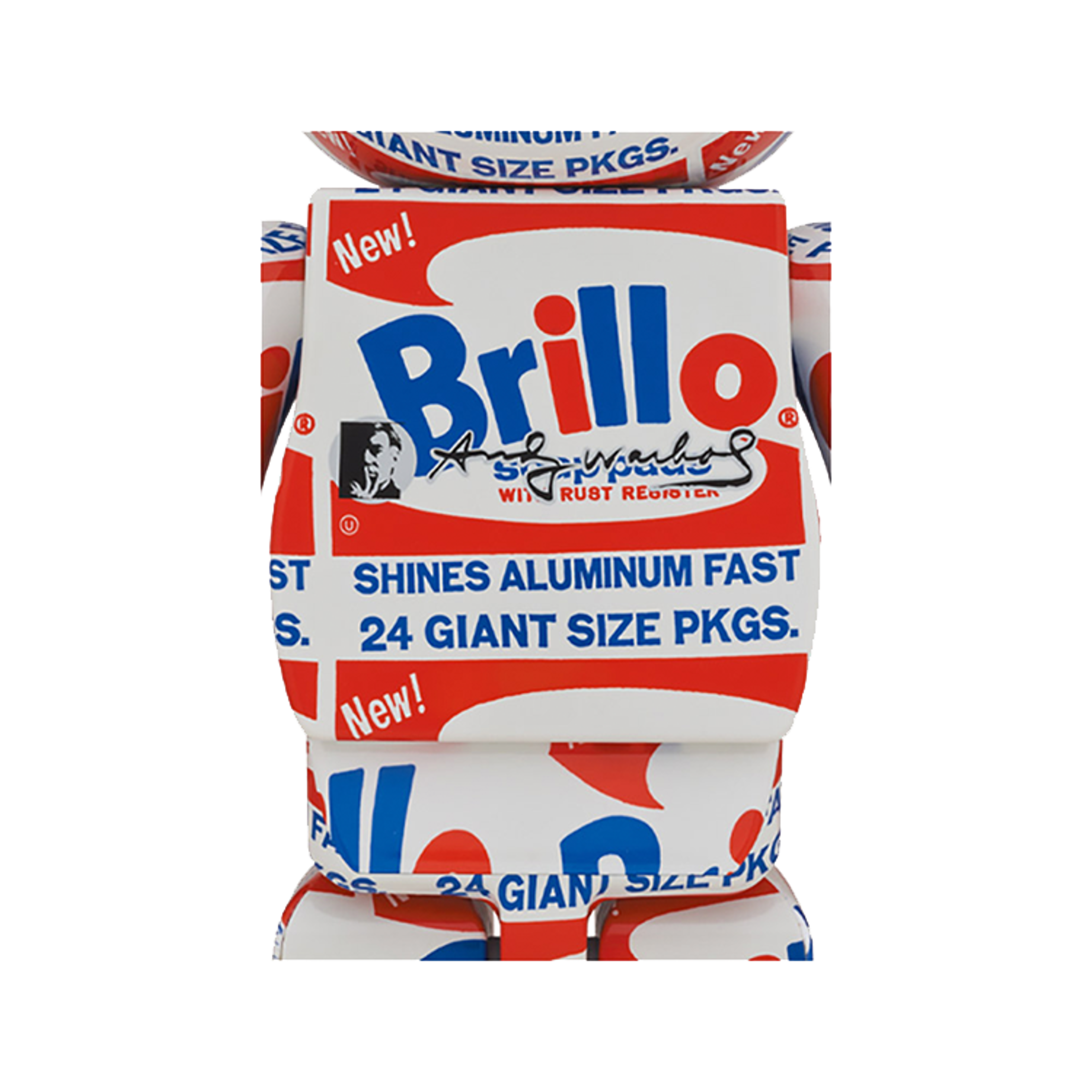 Alternate View 1 of BE@RBRICK Andy Warhol's "Brillo" 1000%