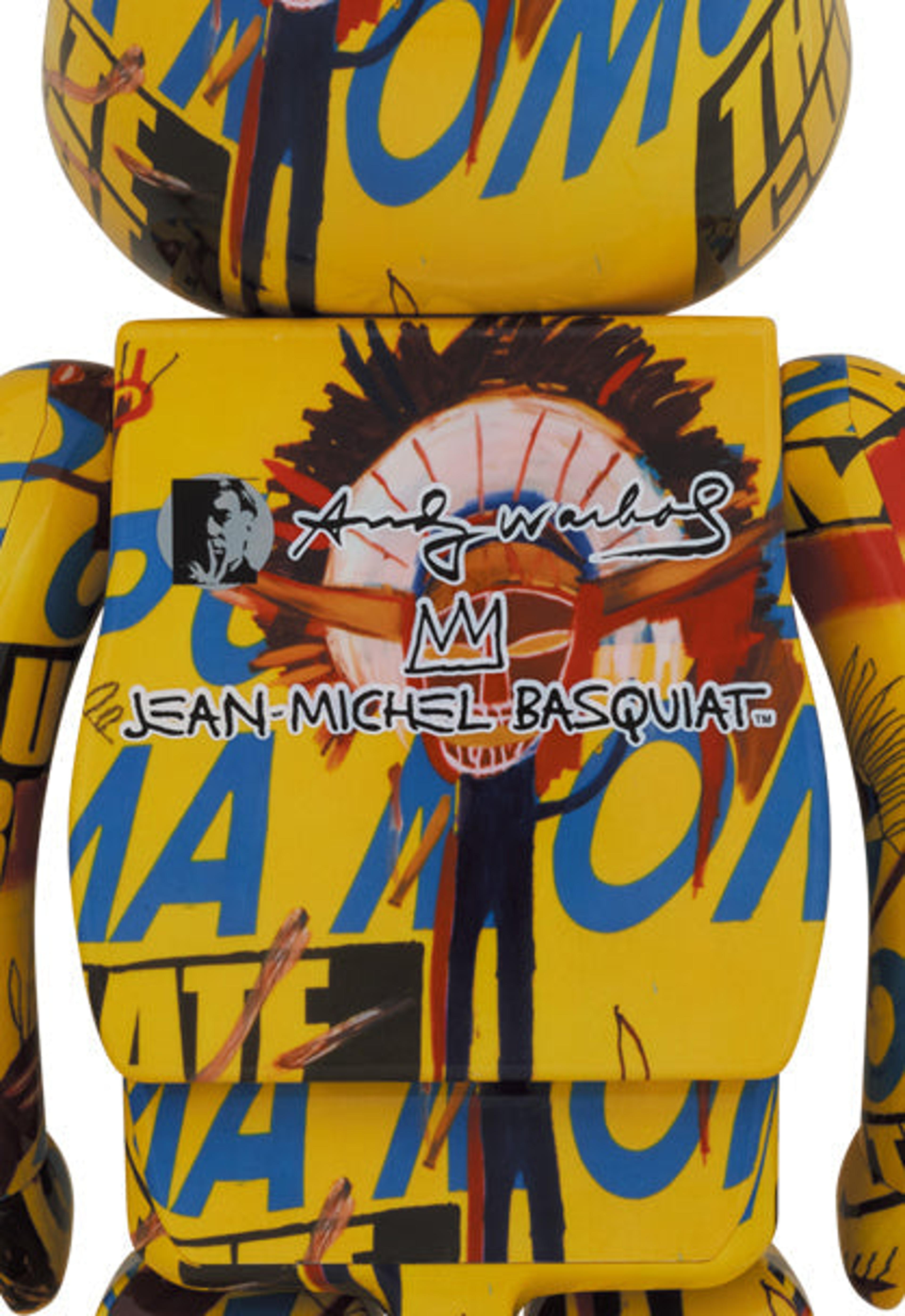 Alternate View 1 of BE@RBRICK Andy Warhol JEAN-MICHEL BASQUIAT #3 1000% - OS