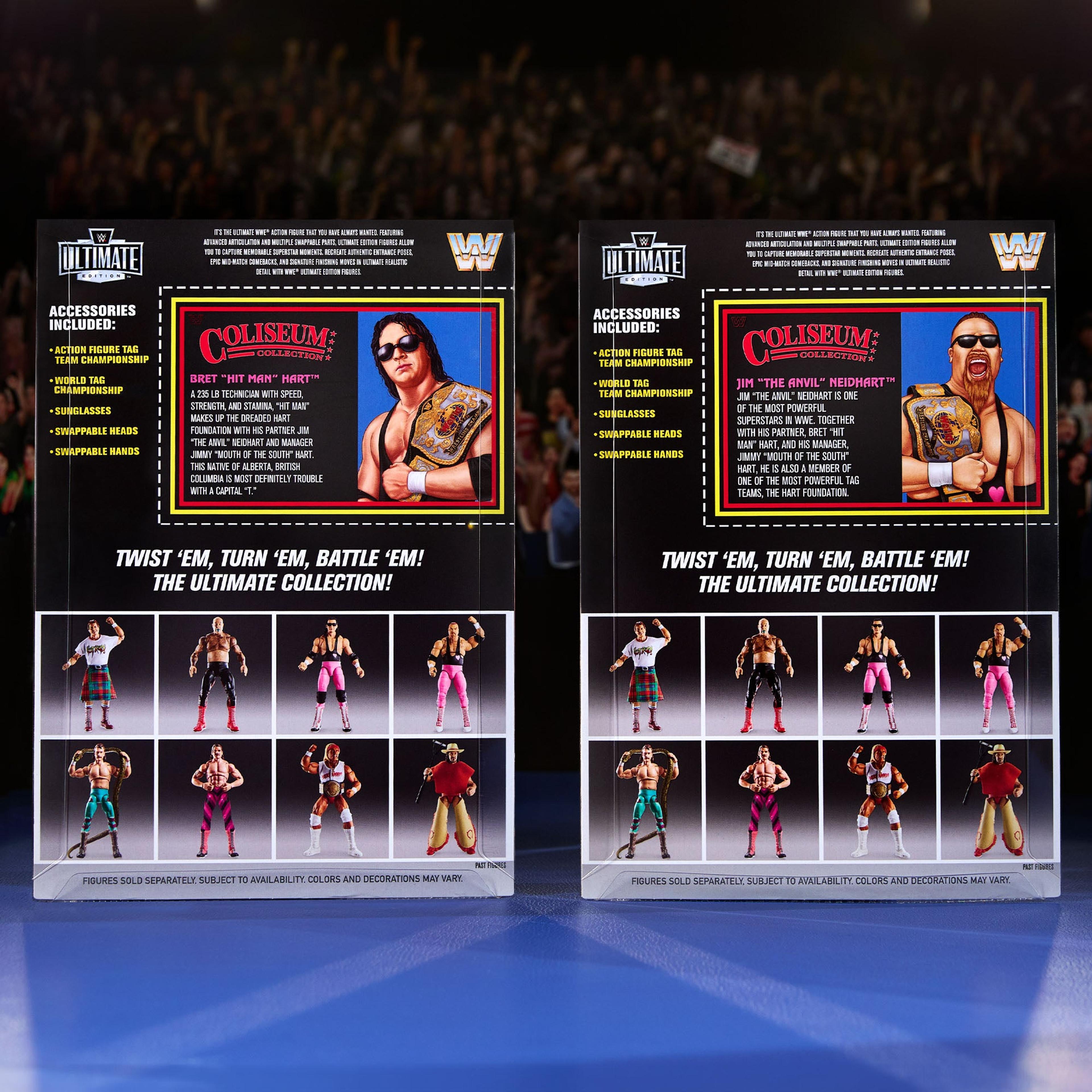 Alternate View 3 of WWE Coliseum Collection Hart Foundation Action Figure 2-Pack