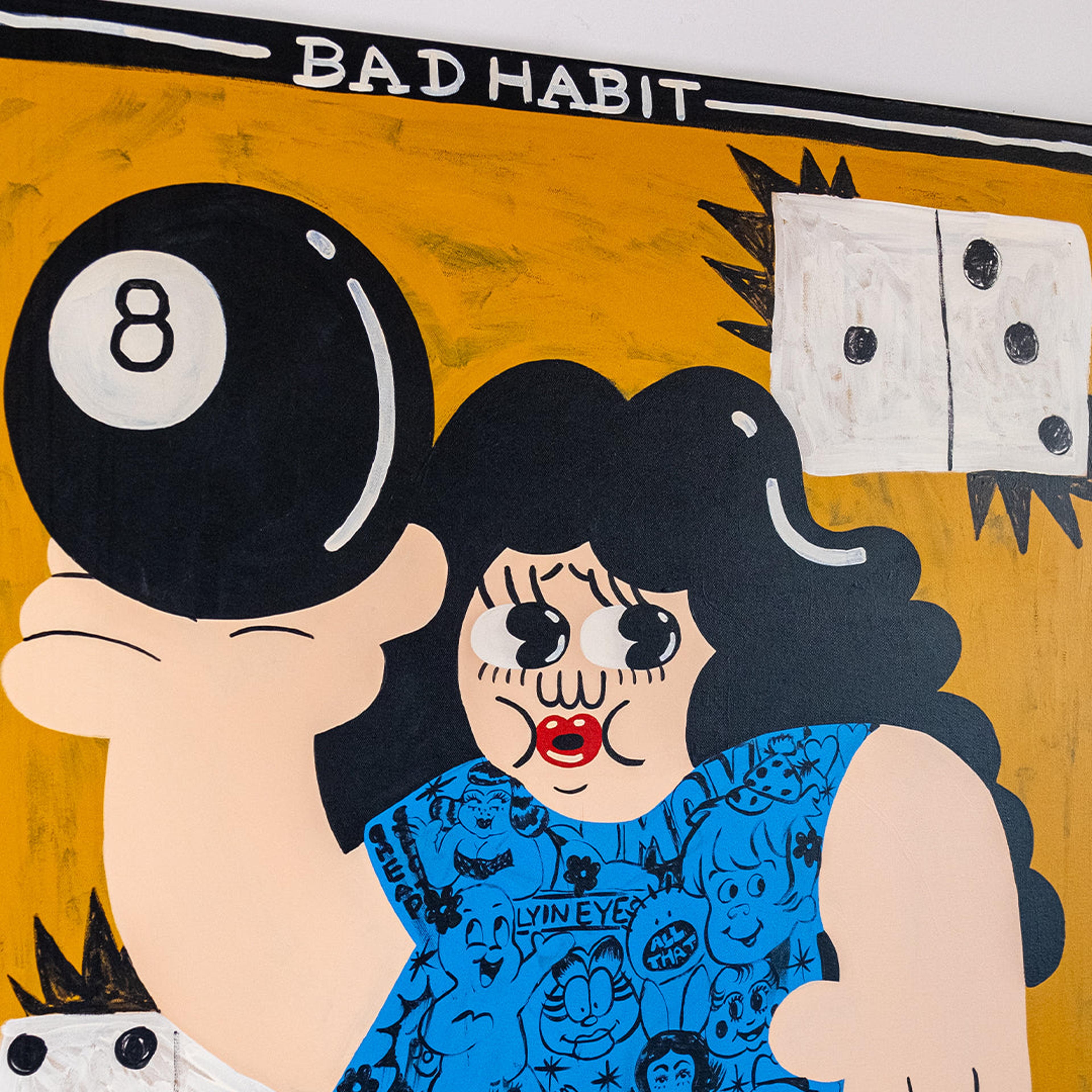 Alternate View 4 of Bad Habit - Original Painting