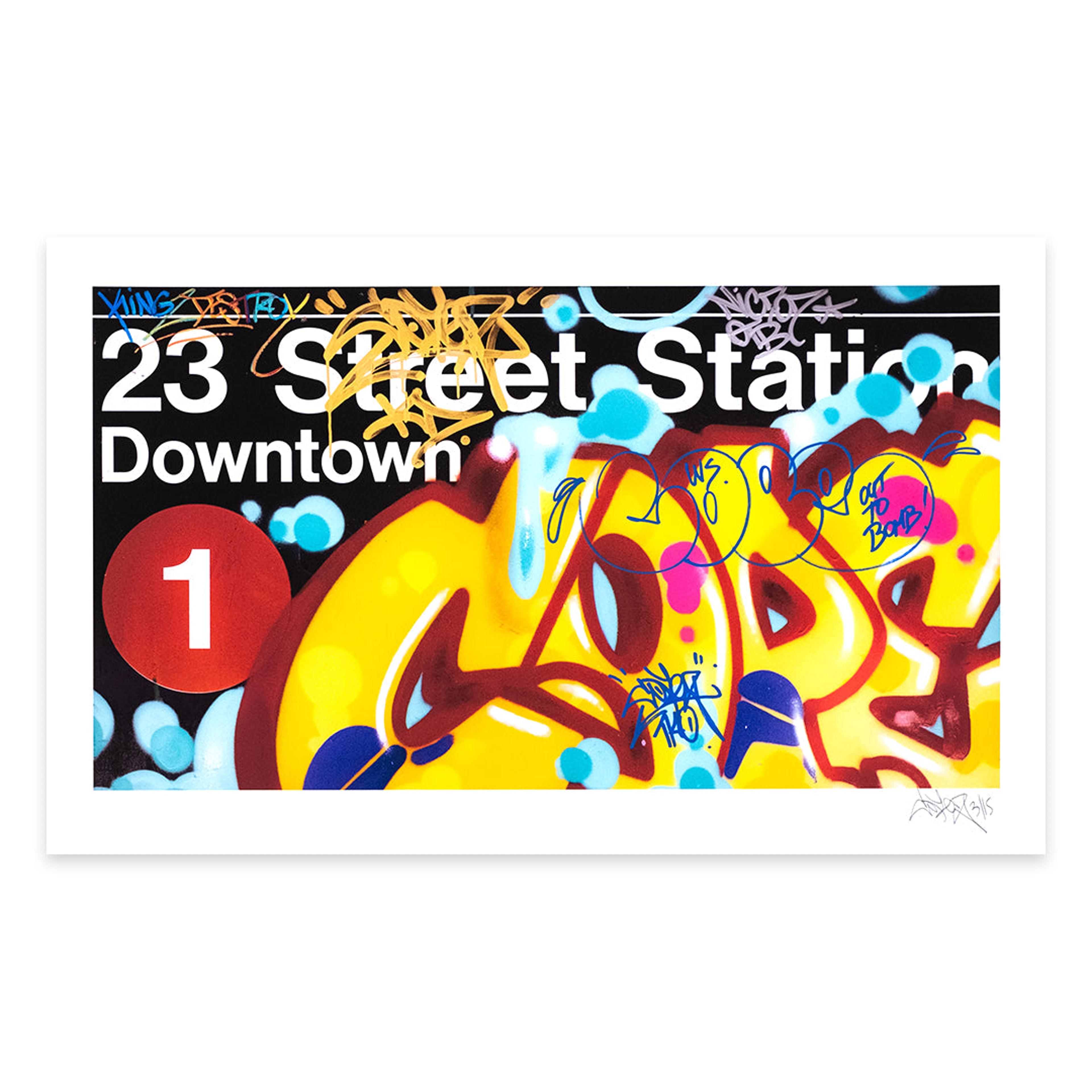 Alternate View 2 of 23rd Street Station - Hand Embellished Edition