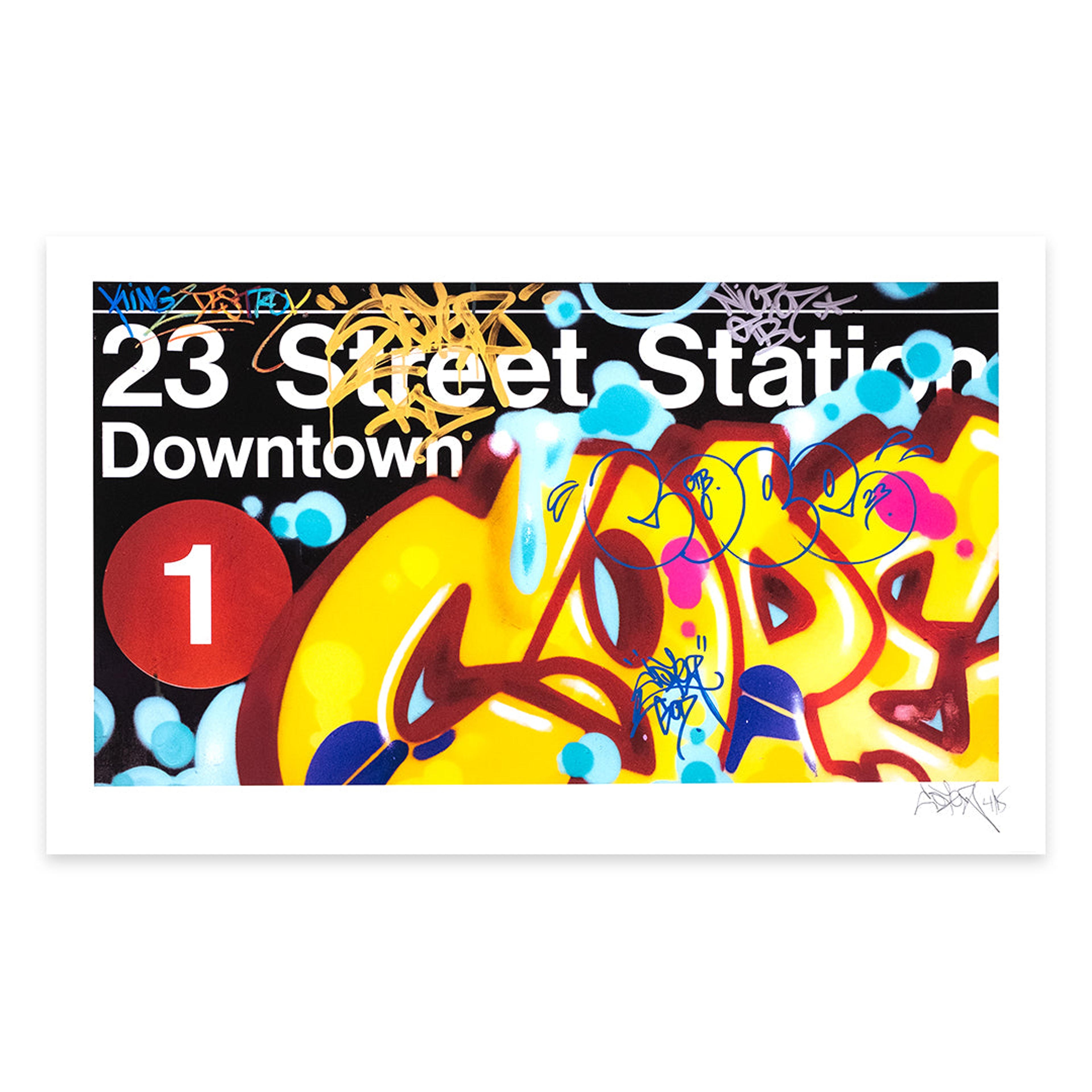 Alternate View 3 of 23rd Street Station - Hand Embellished Edition