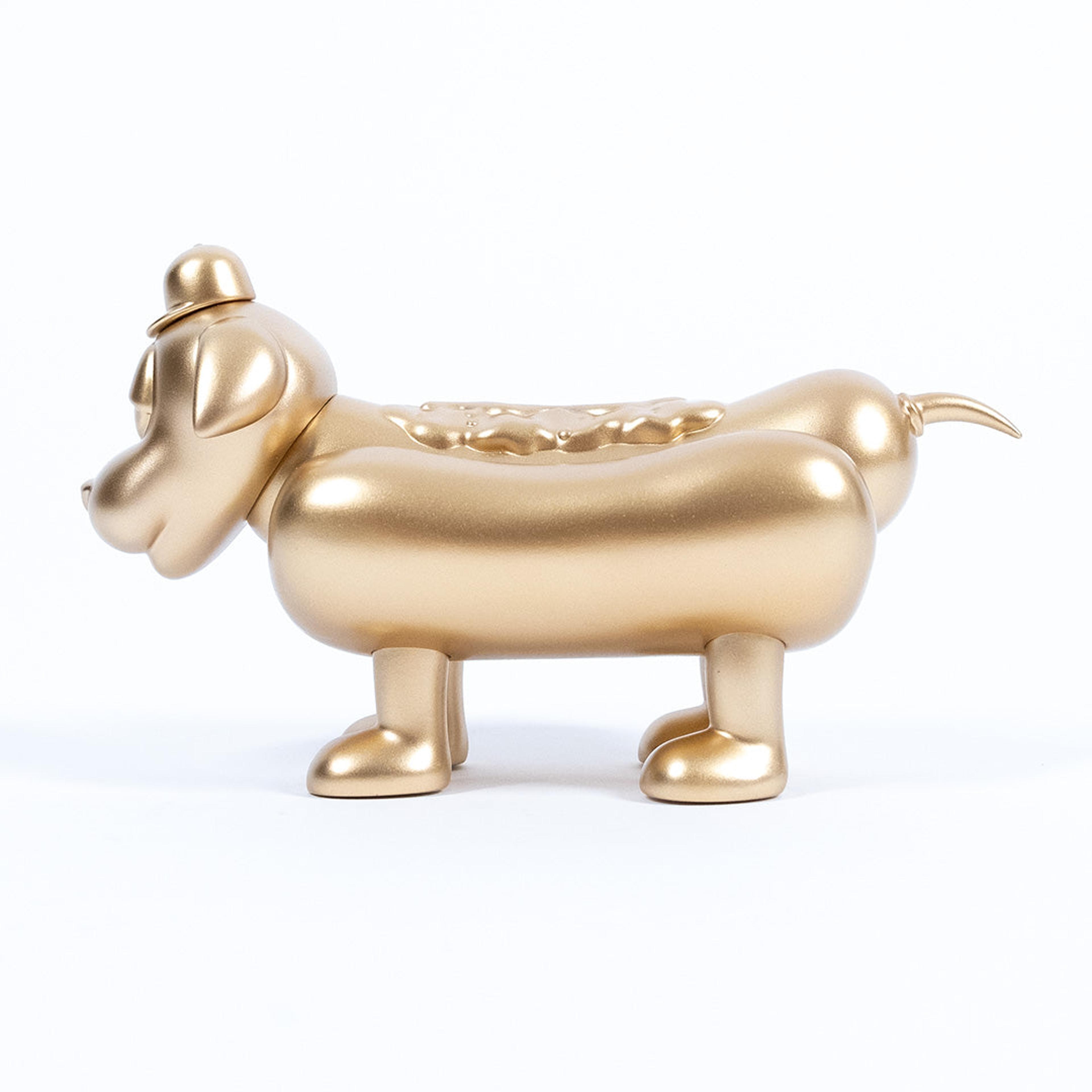 Alternate View 6 of Sheefy Coney Dog Sculpture - Gold