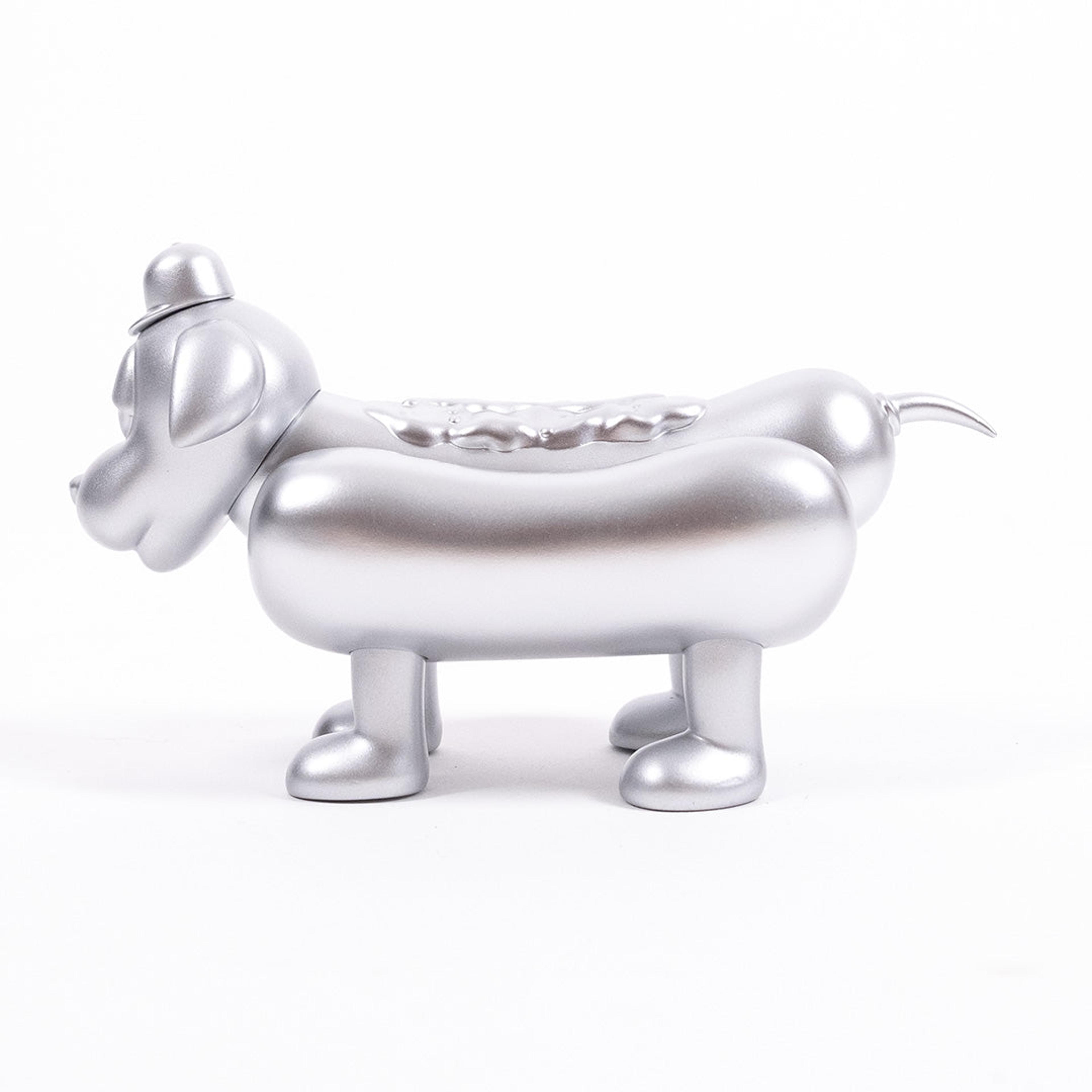 Alternate View 7 of Sheefy Coney Dog Sculpture - Silver