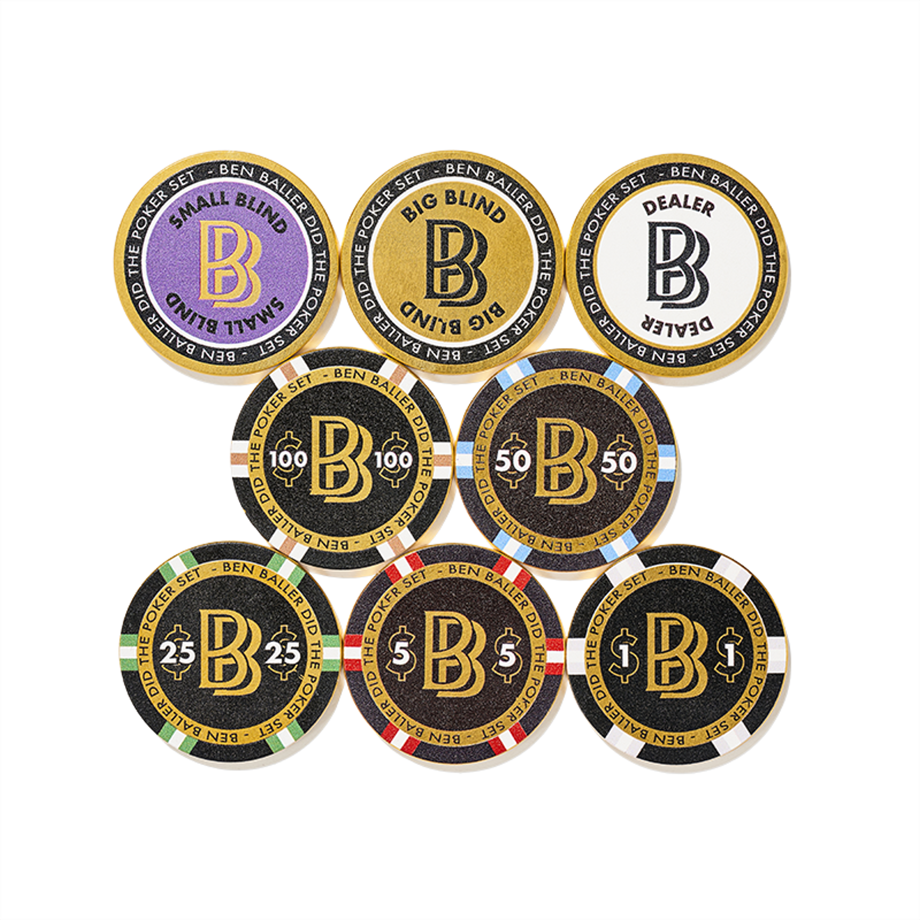 Alternate View 9 of Ben Baller Poker Set