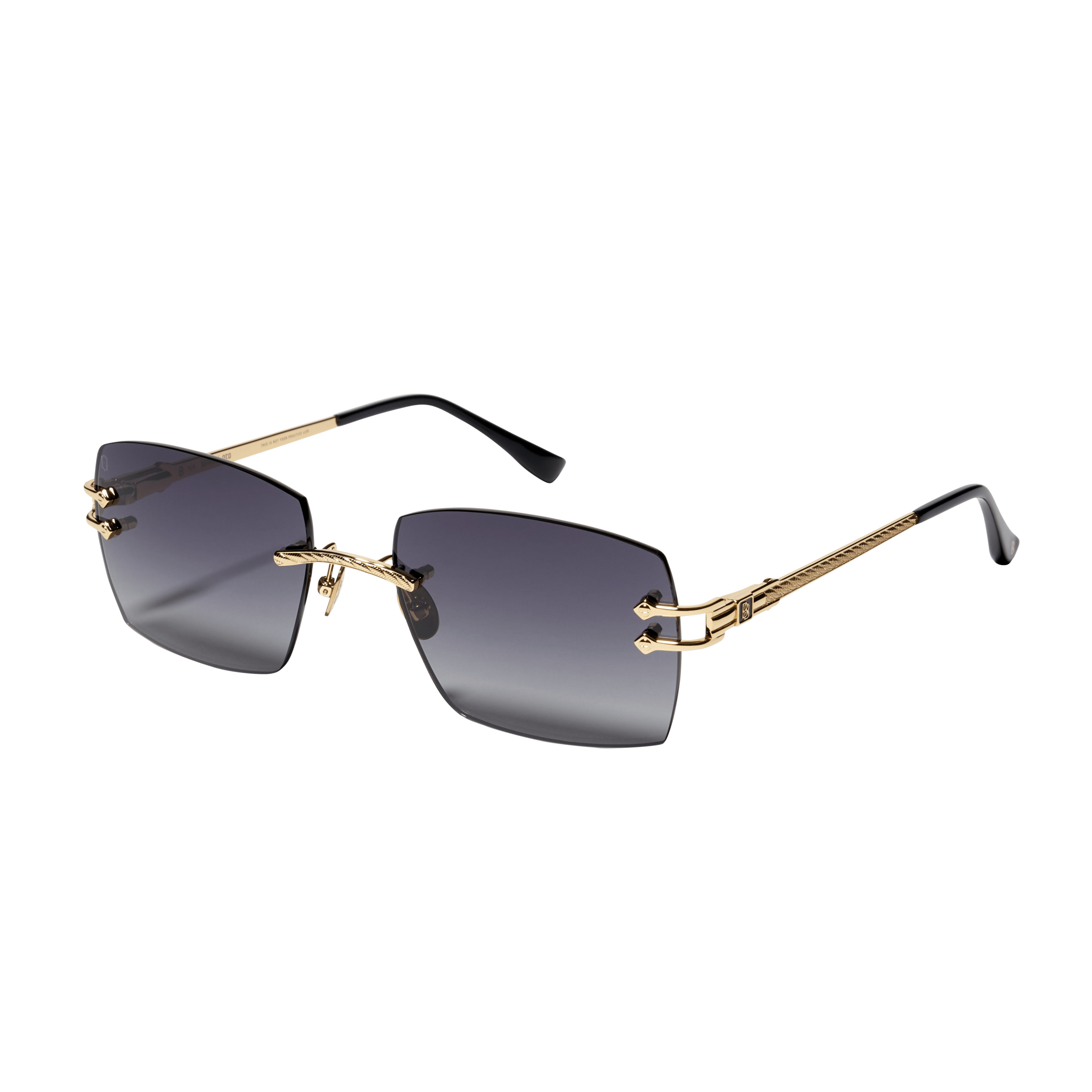 Alternate View 1 of Ben Baller Grail Sunglasses in Gold/Black