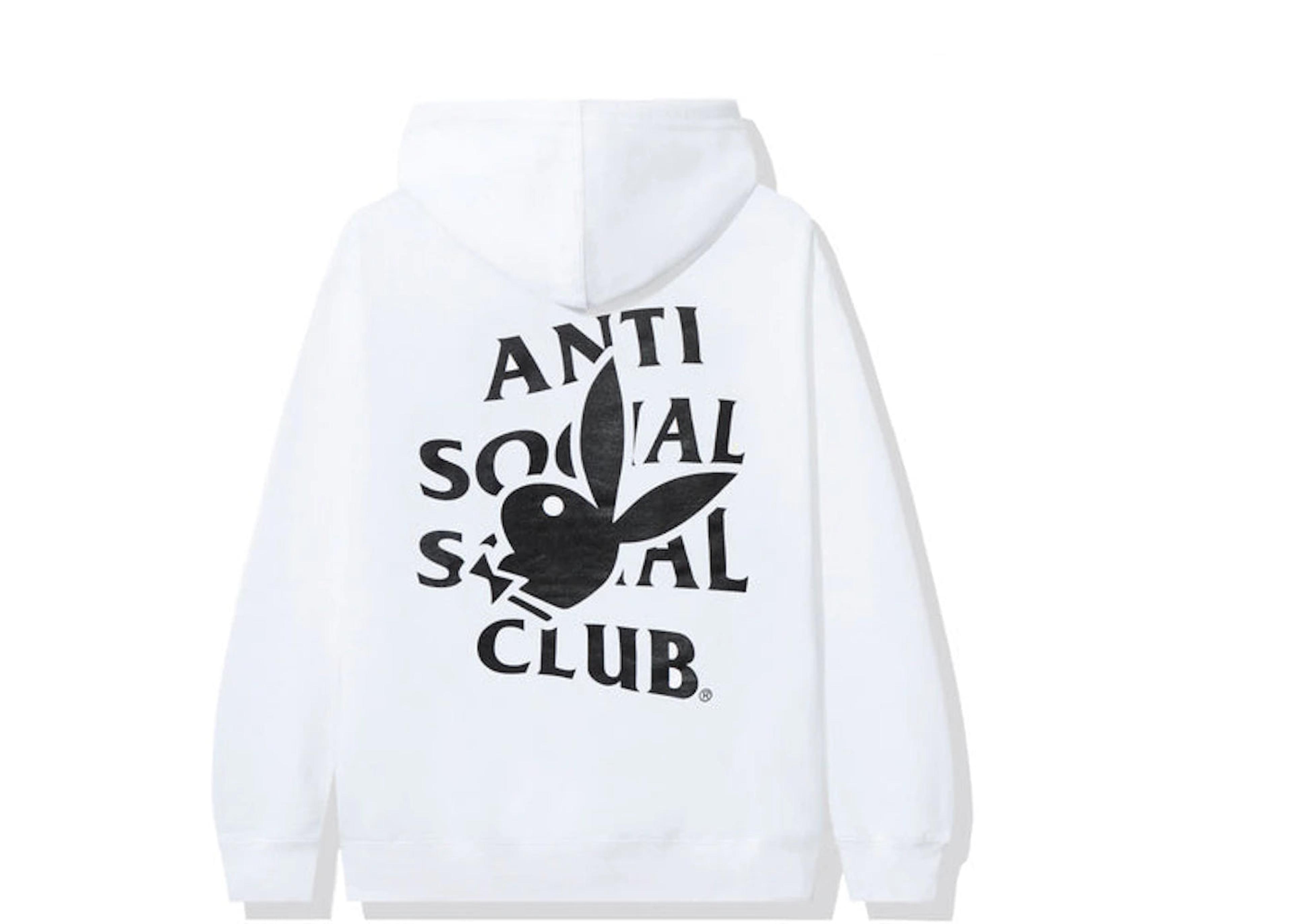 Anti Social Social Club White 'Playboy' Hoodie