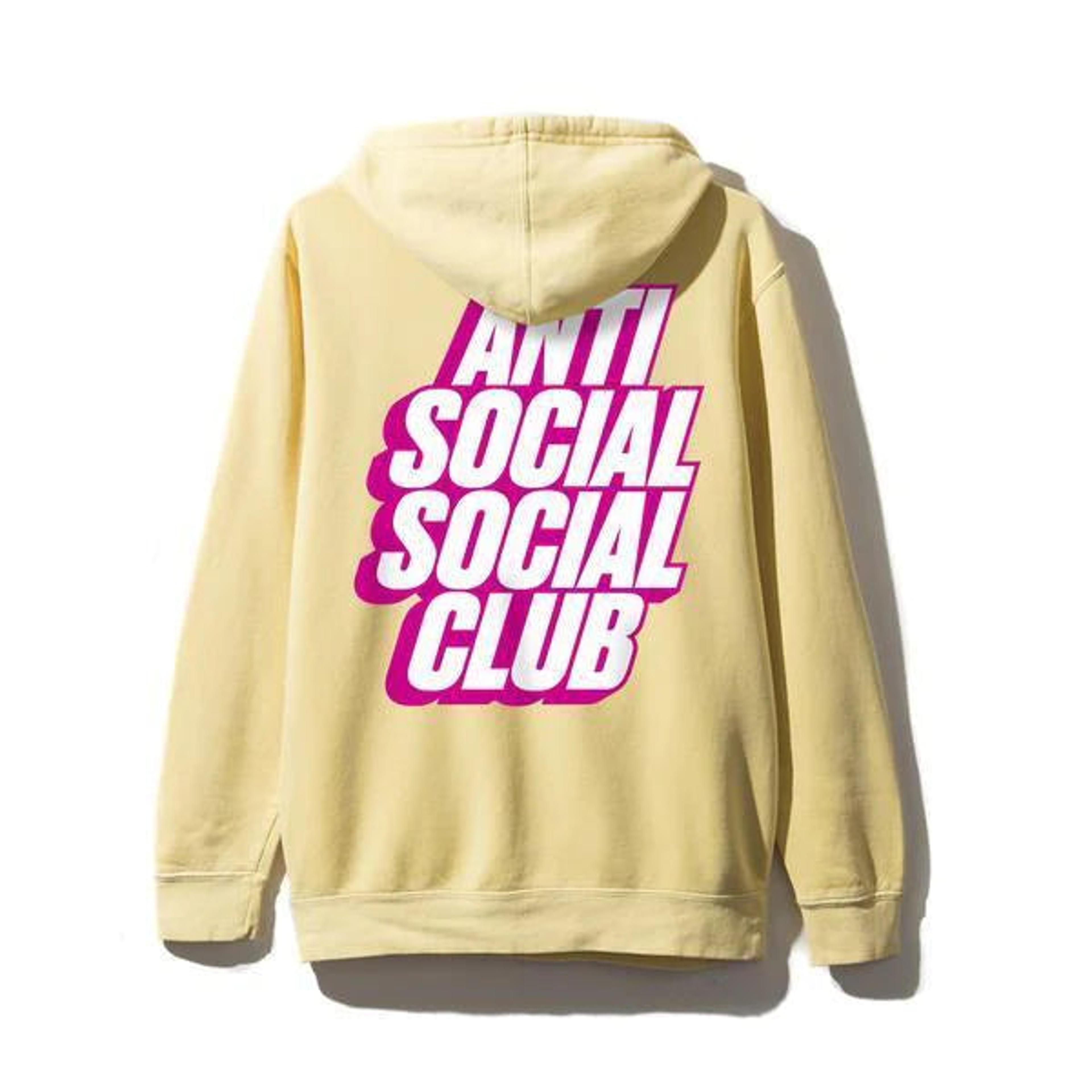Anti Social Social Club Yellow 'Blocked' Hoodie