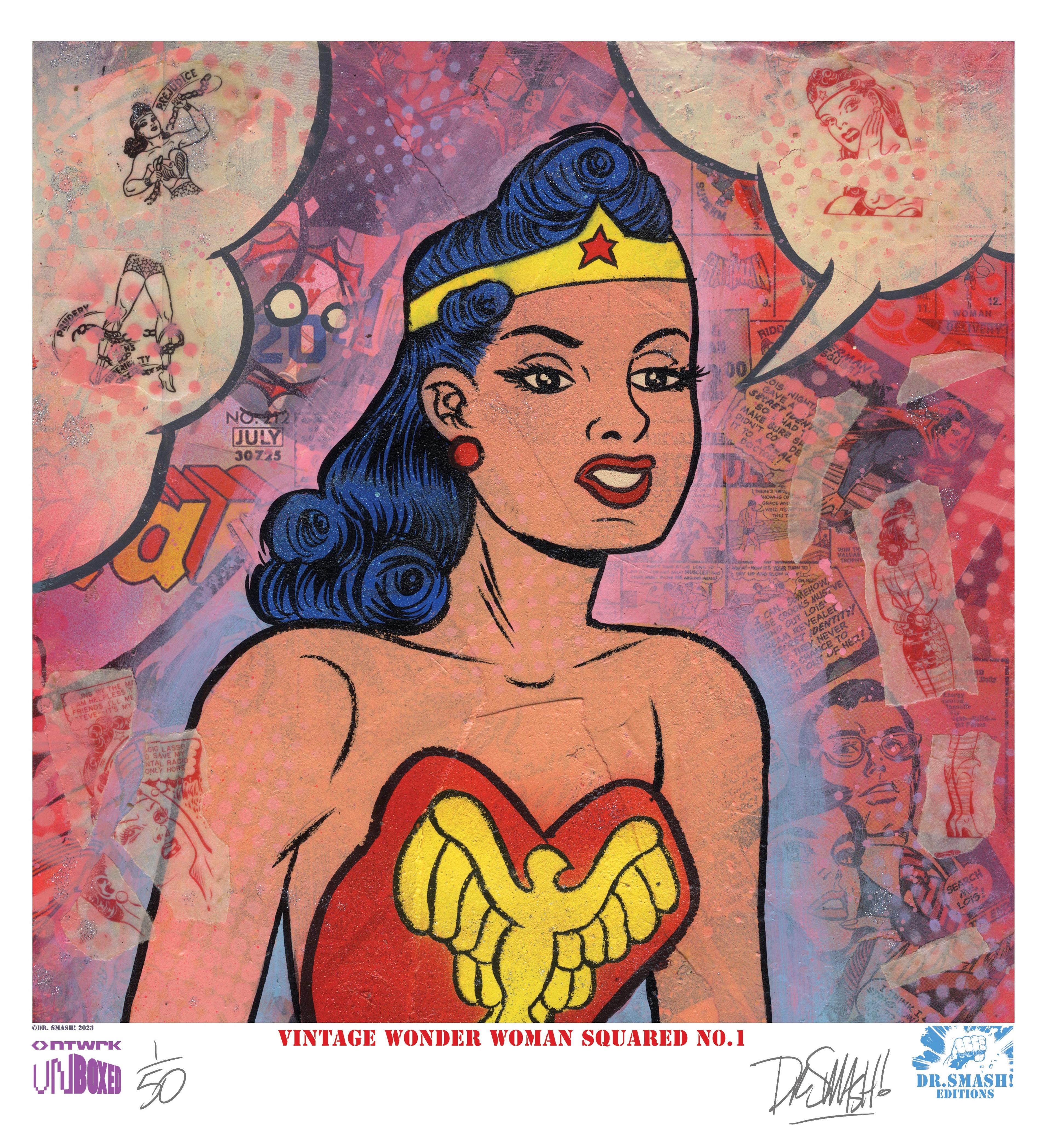 "Wonder Woman Squared No. 1" by Dr. Smash! NTWRK UNBOXED Limited