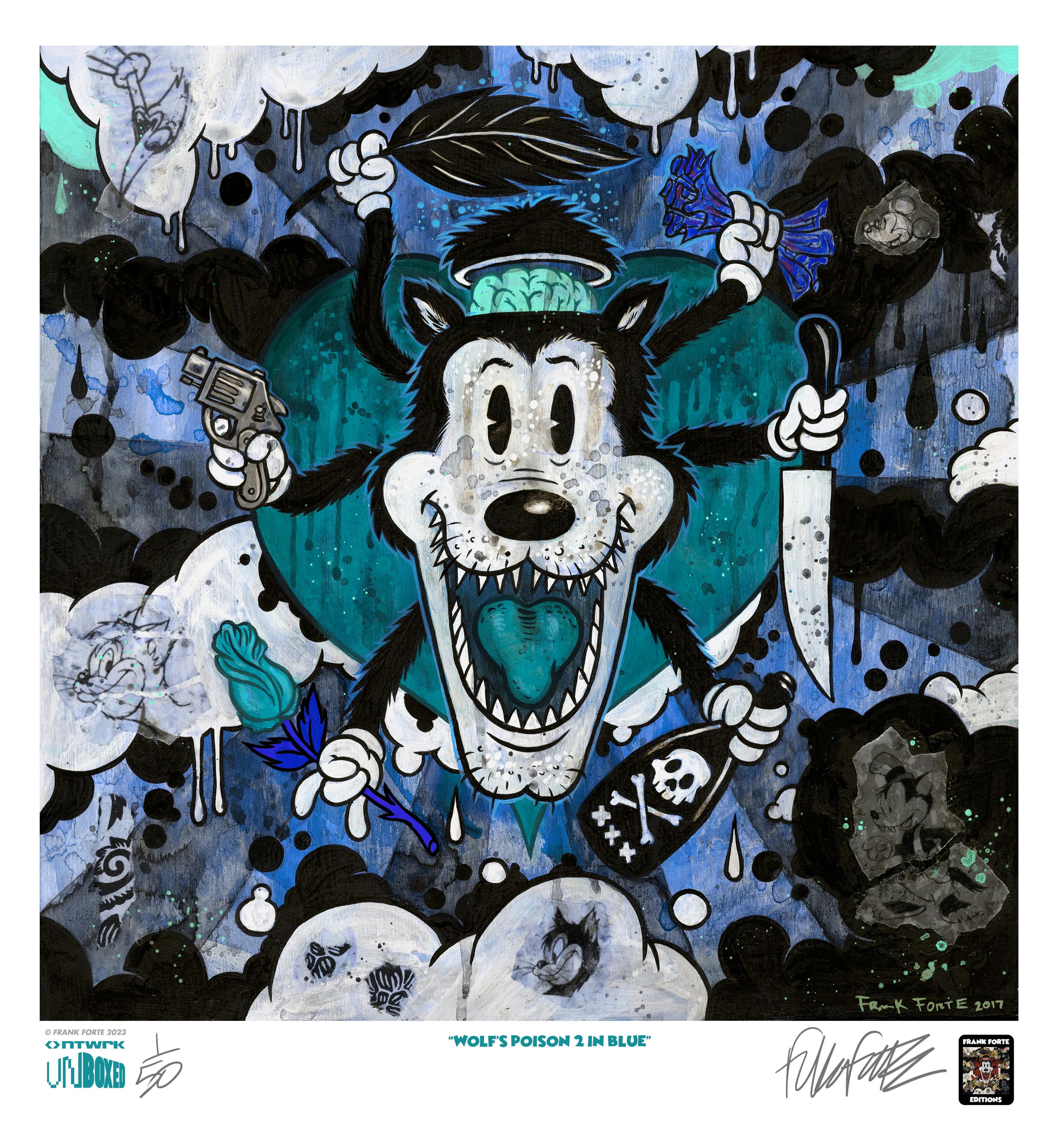 "Wolf's Poison 2 in Blue" by Frank Forte Limited Edition NTWRK U