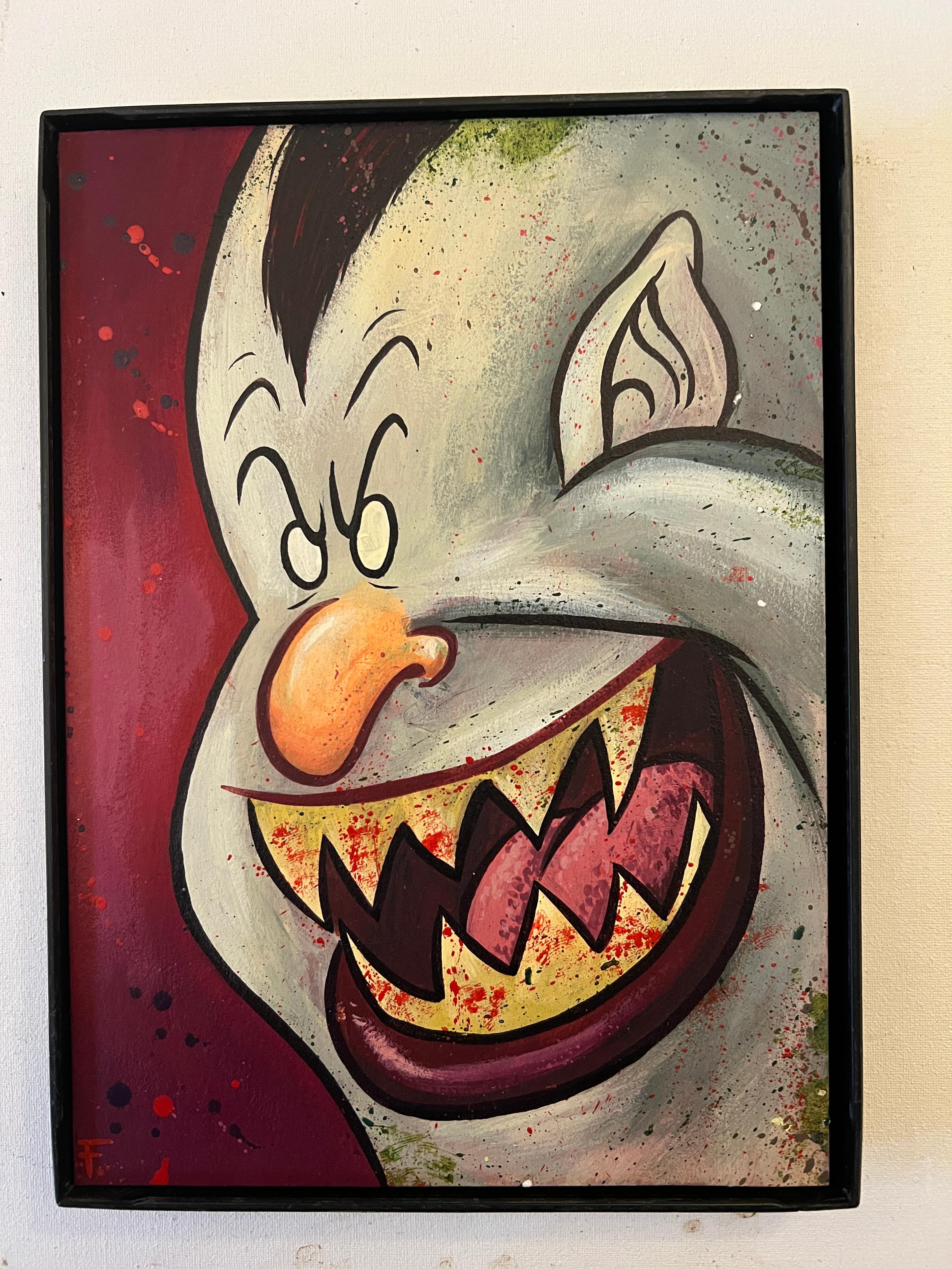 “Space Vampire” Art Original painting by Frank Forte 16x20