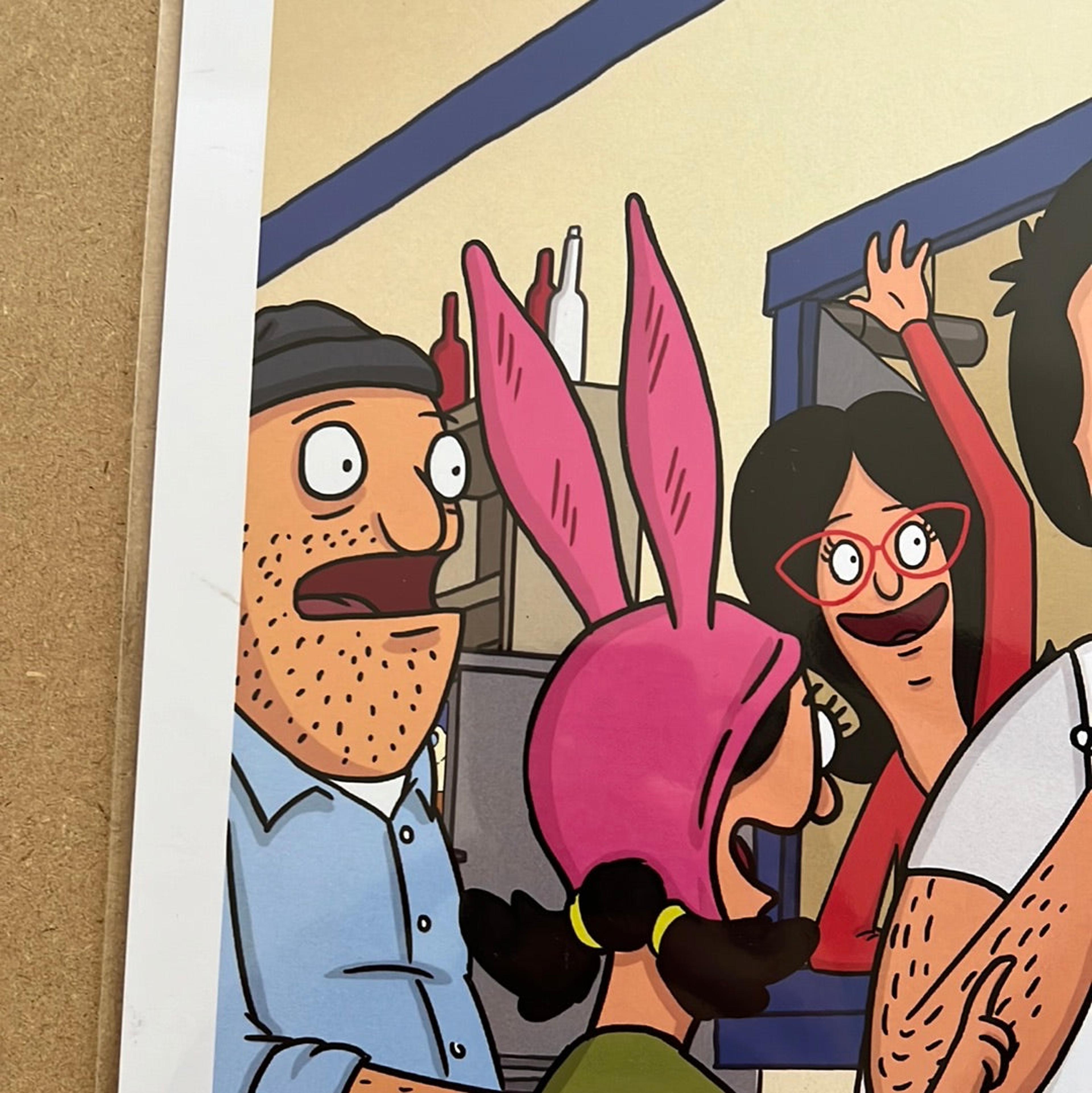 Alternate View 2 of Bob's Burgers "Bobs Menu” by Frank Forte 13x19 signed Print