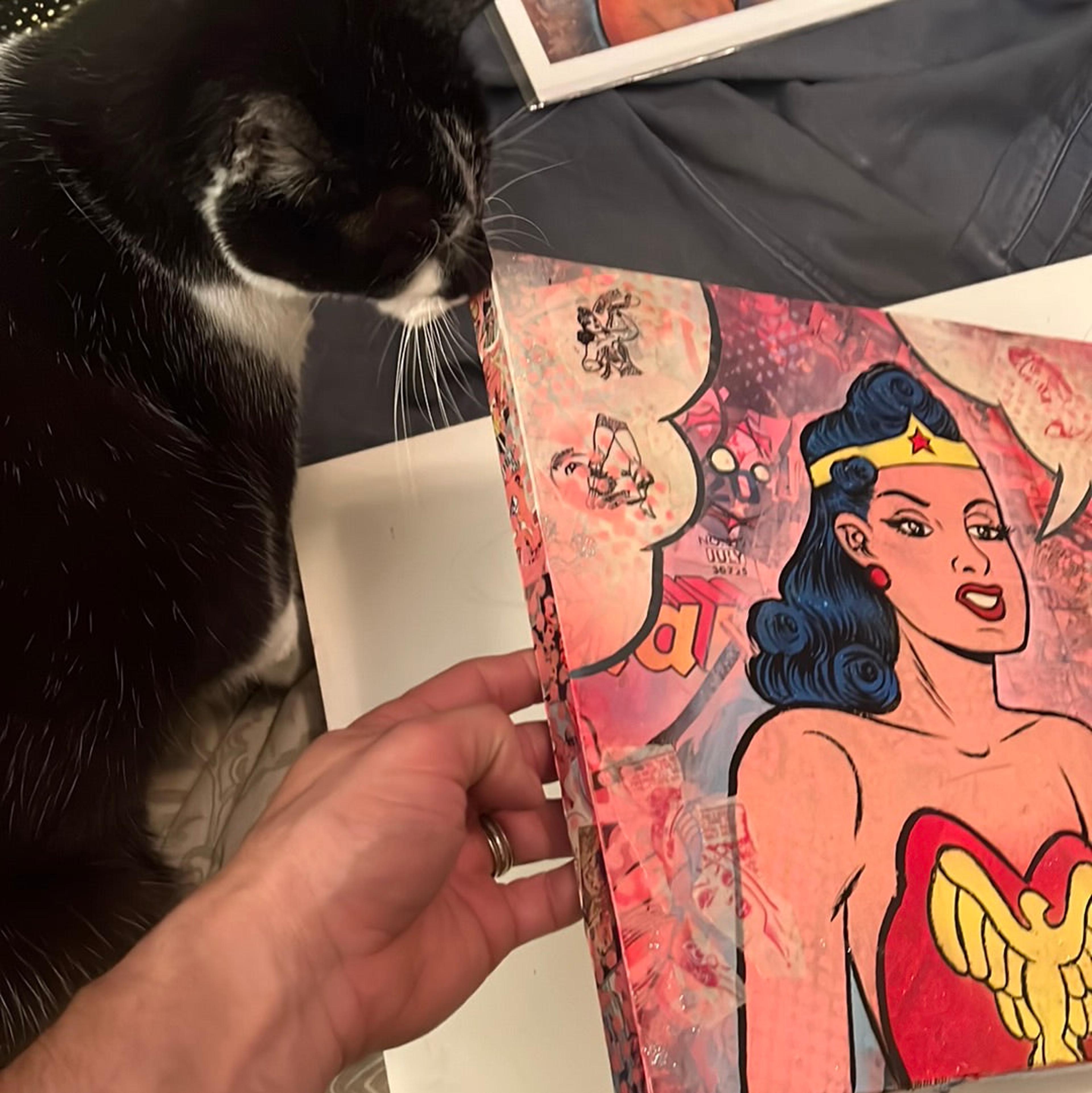 Alternate View 3 of "Wonder Woman Squared No. 1" original painting by Dr. Smash!  12