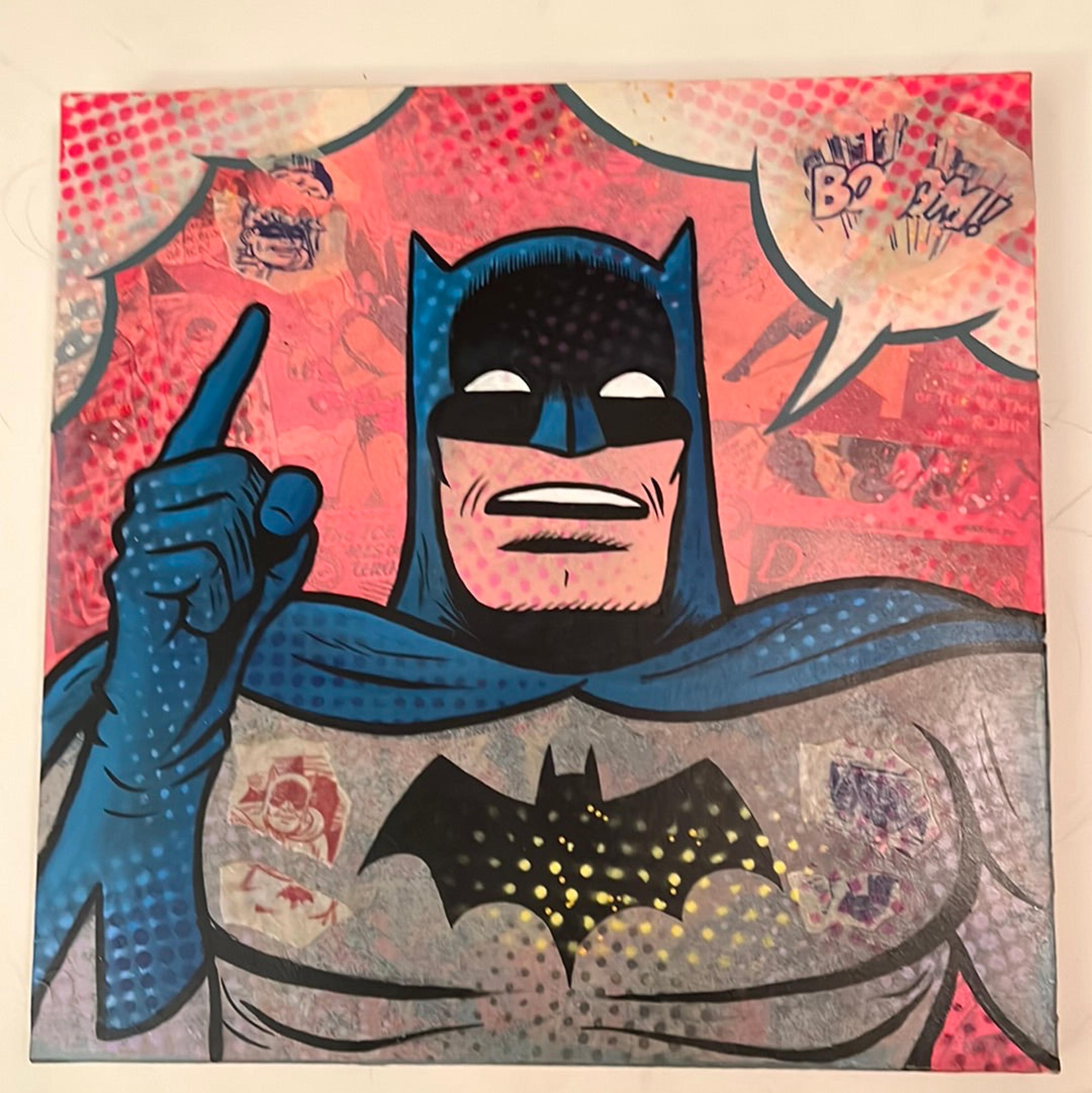 Vintage Batman #7 original painting by Dr. Smash  12x12