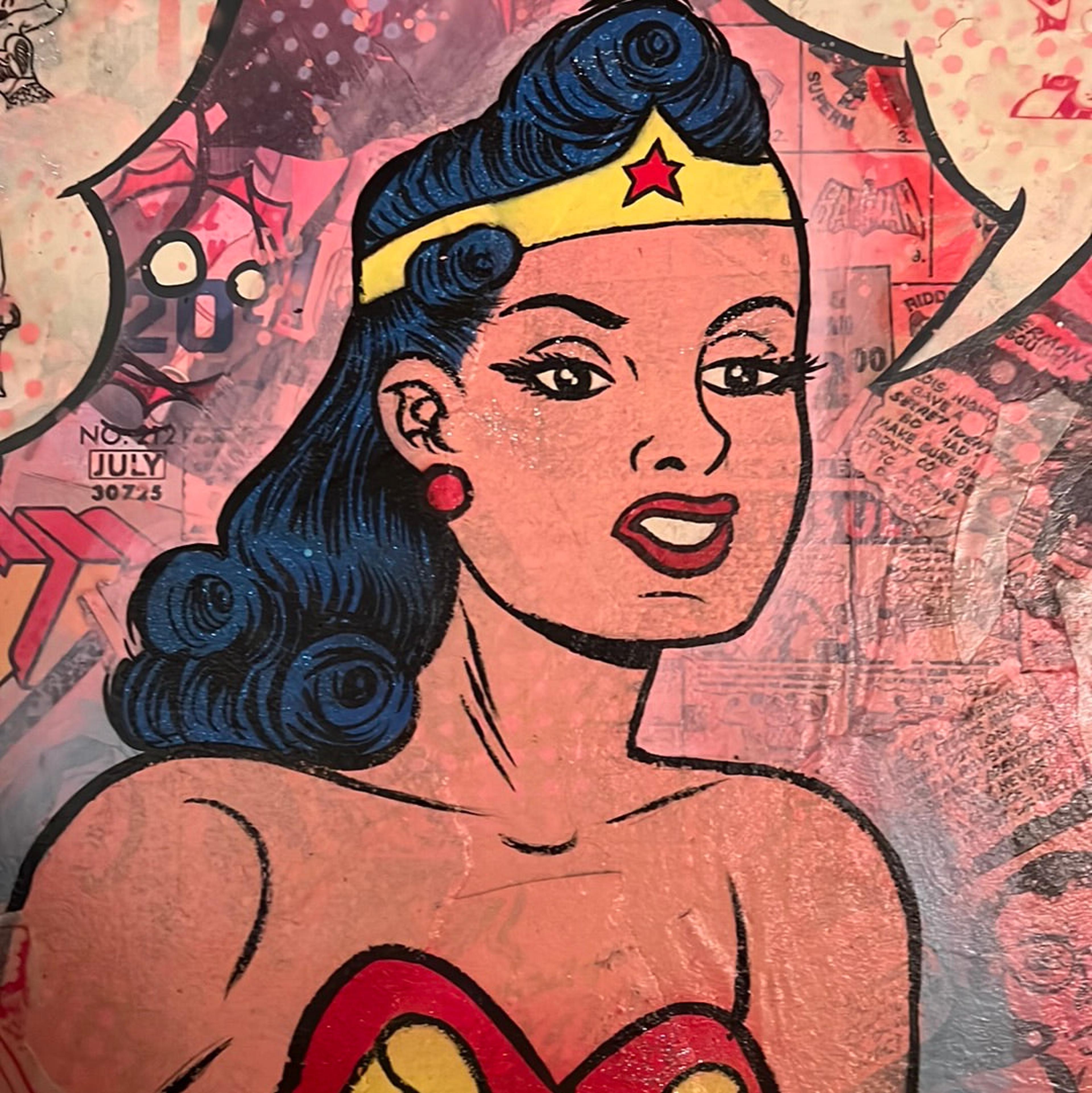 Alternate View 1 of "Wonder Woman Squared No. 1" original painting by Dr. Smash!  12