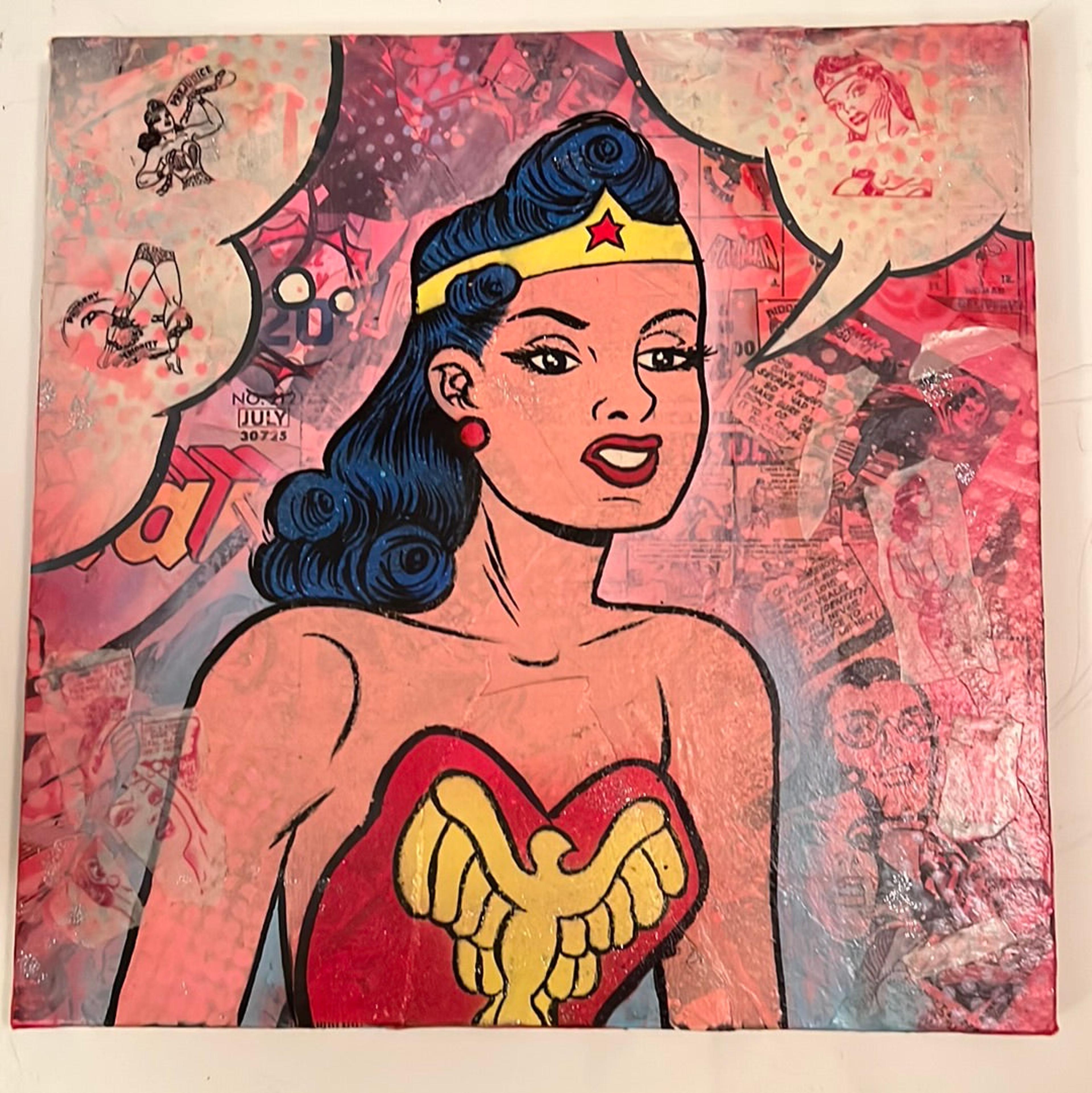 "Wonder Woman Squared No. 1" original painting by Dr. Smash!  12