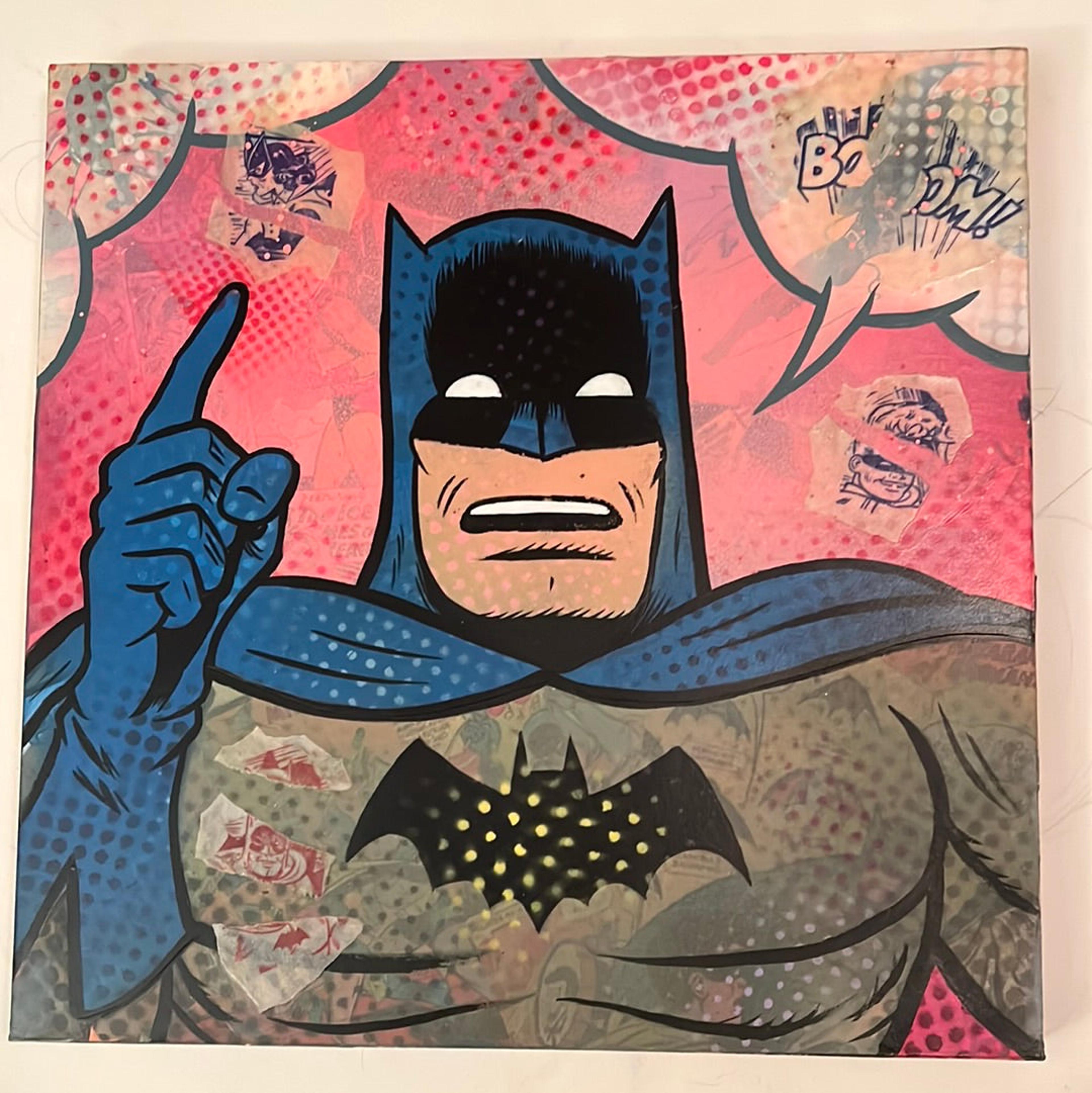 Vintage Batman #6 original painting by Dr. Smash  12x12
