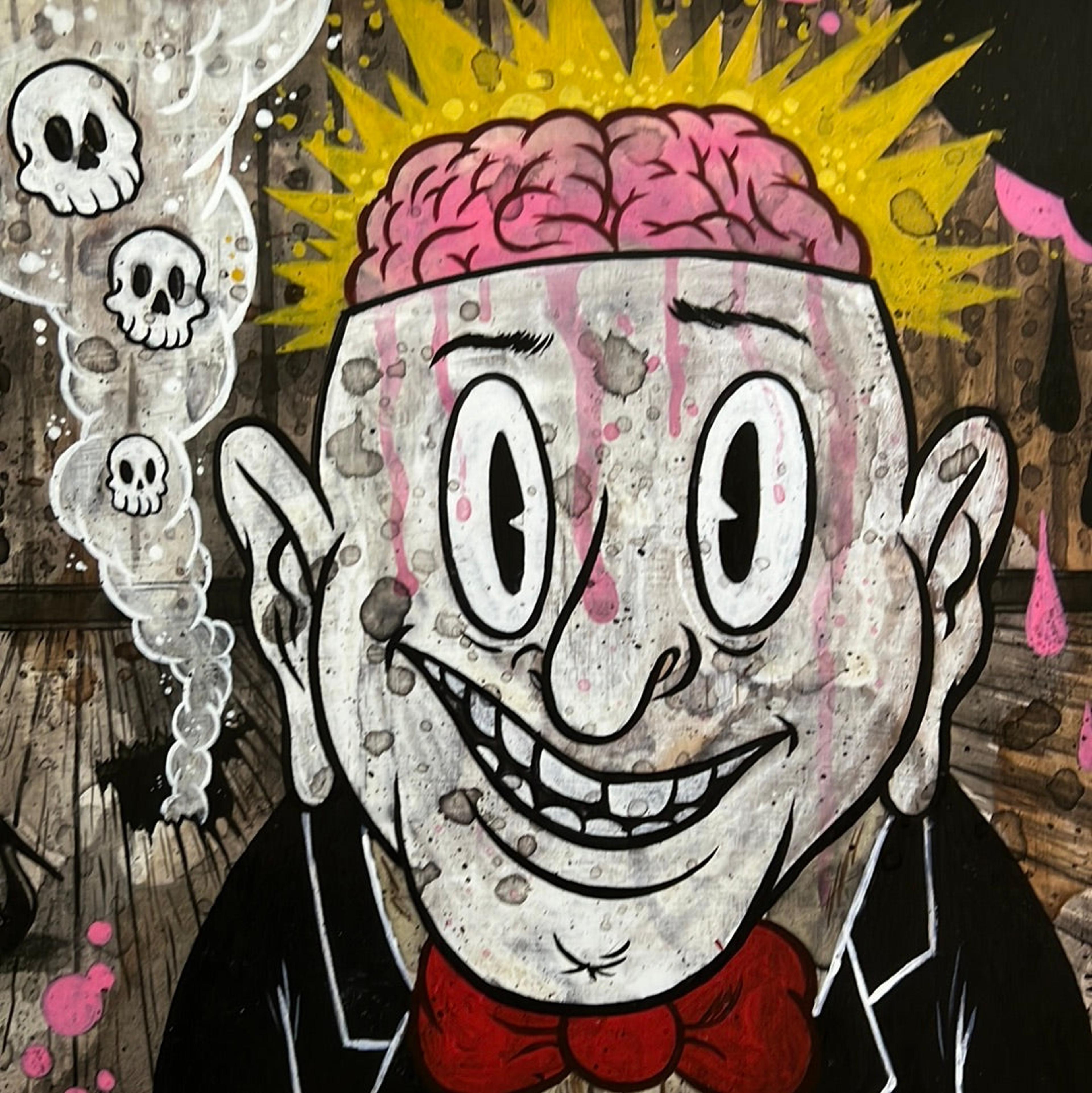 Alternate View 2 of “Mr. Brainy Head” by Frank Forte 12x15 signed Print