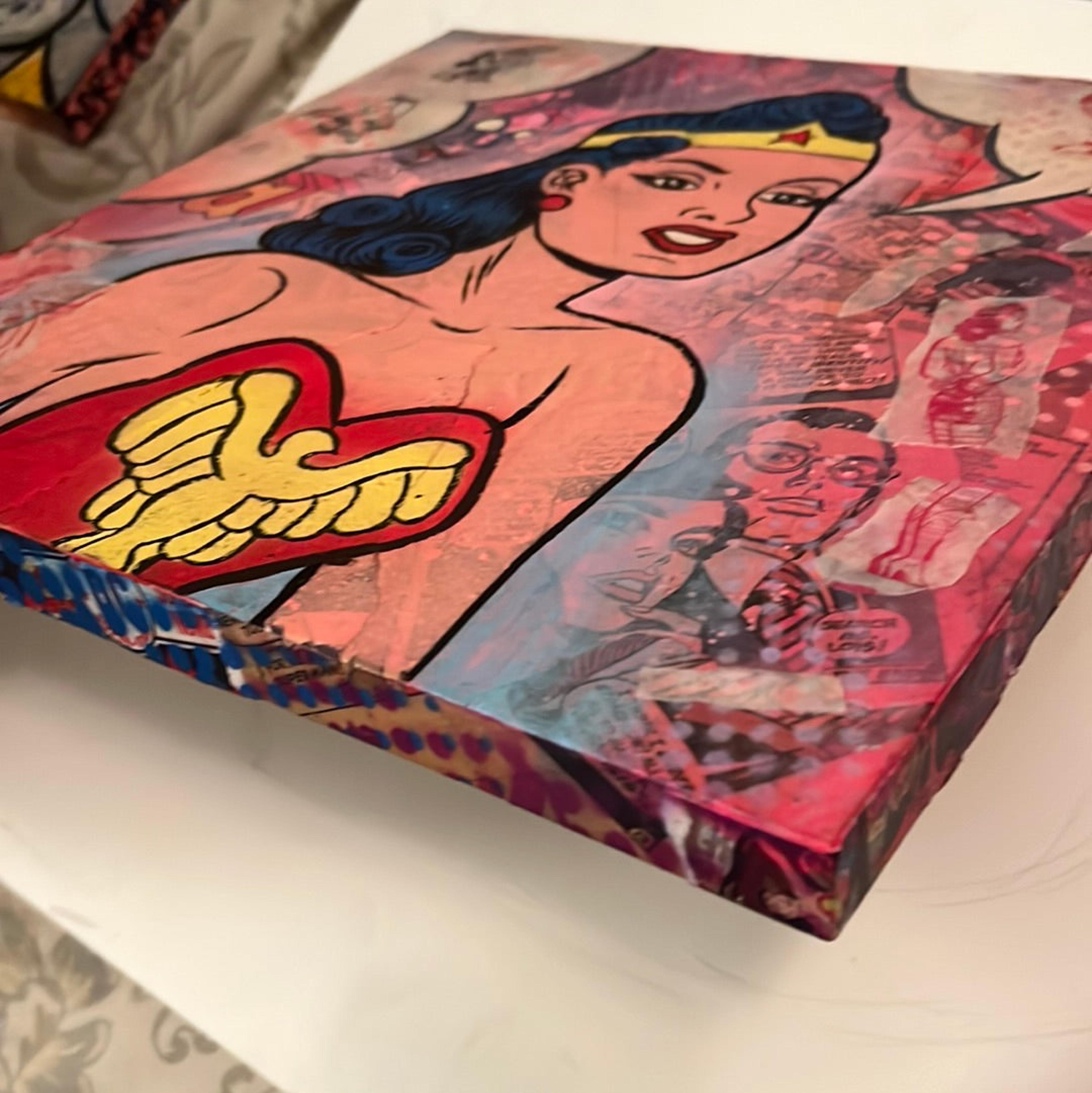 Alternate View 2 of "Wonder Woman Squared No. 1" original painting by Dr. Smash!  12