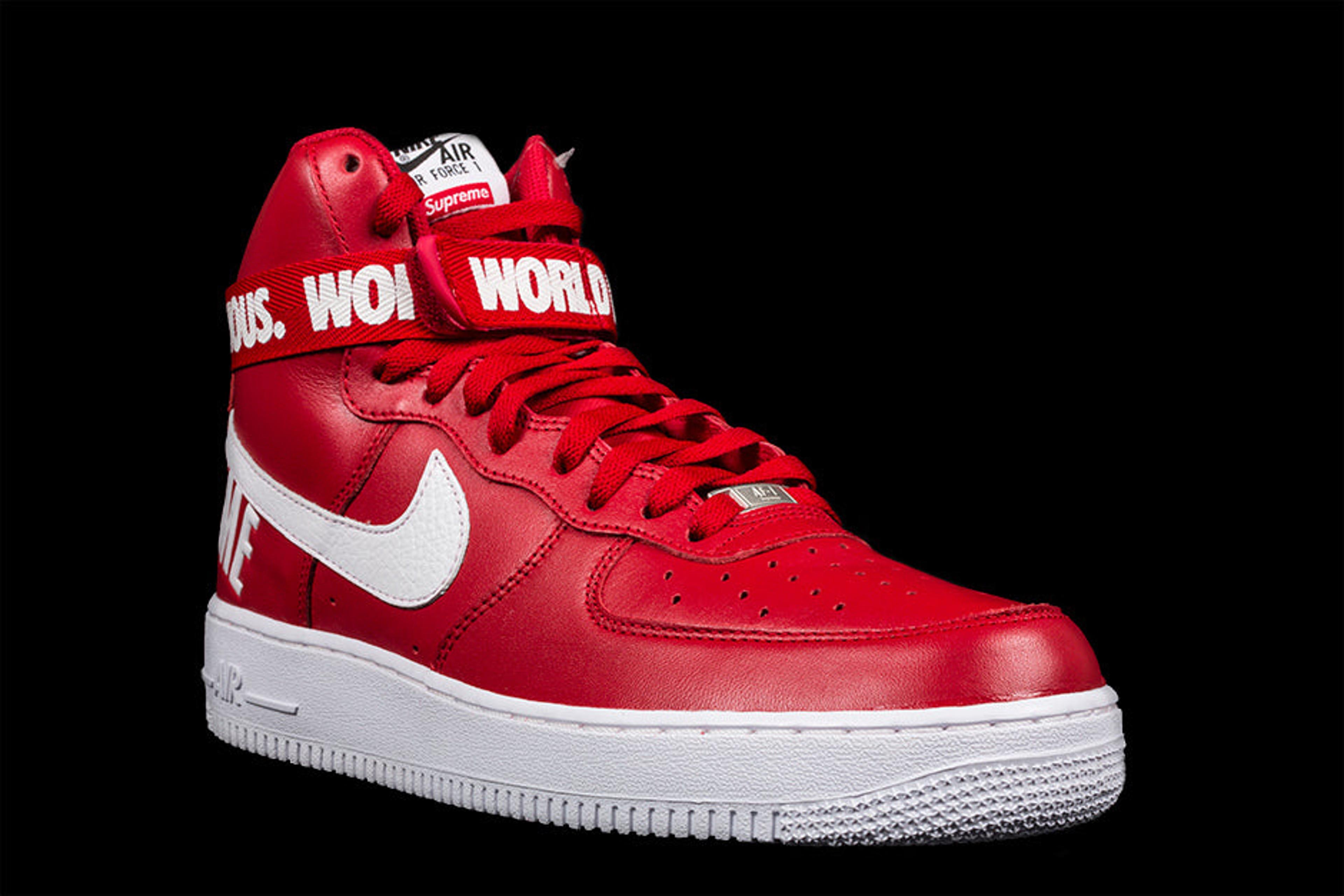 Buy Supreme x Air Force 1 High SP 'Red' - 698696 610