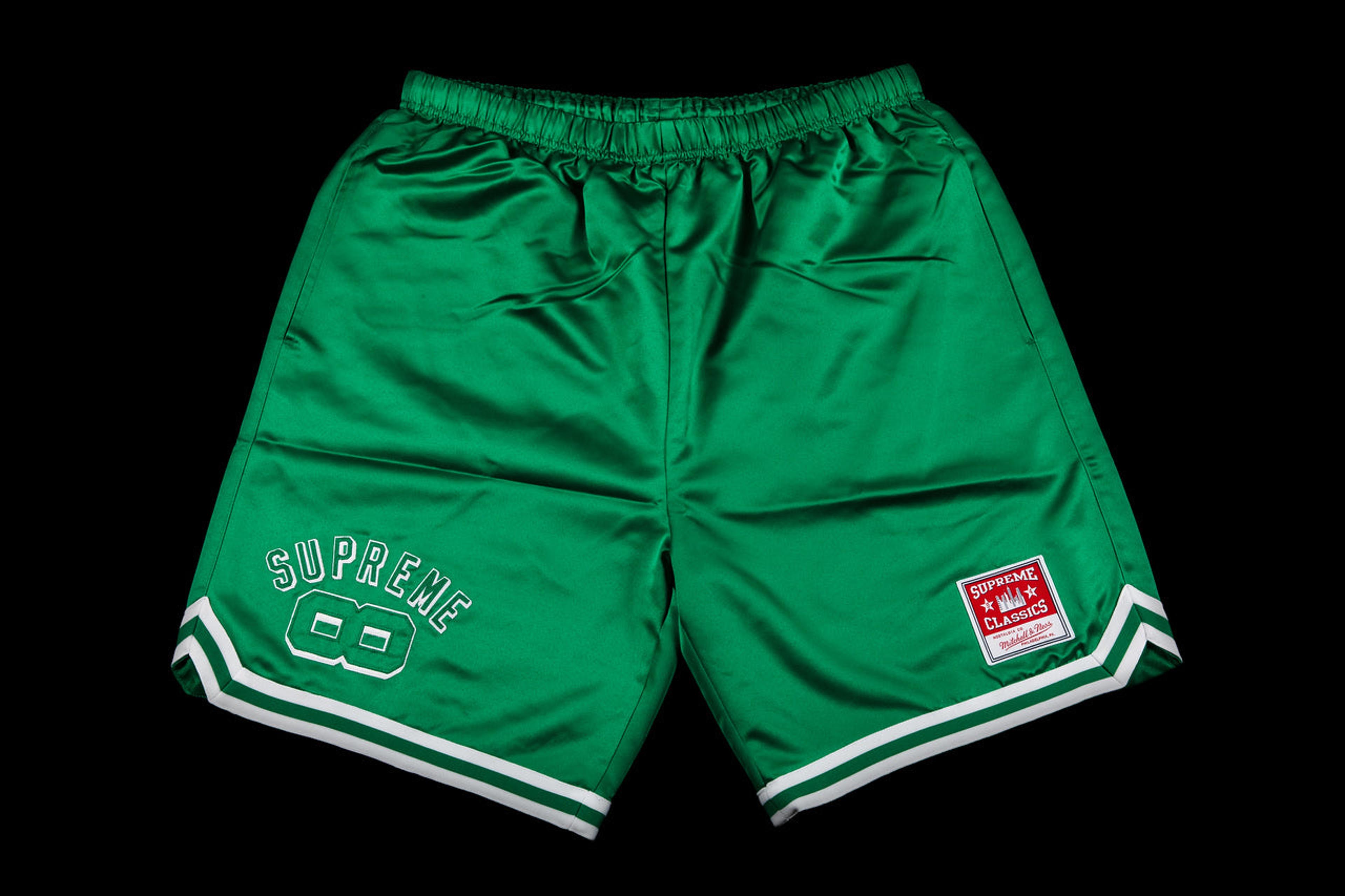 NTWRK - SUPREME MITCHELL & NESS SATIN BASKETBALL SHORT