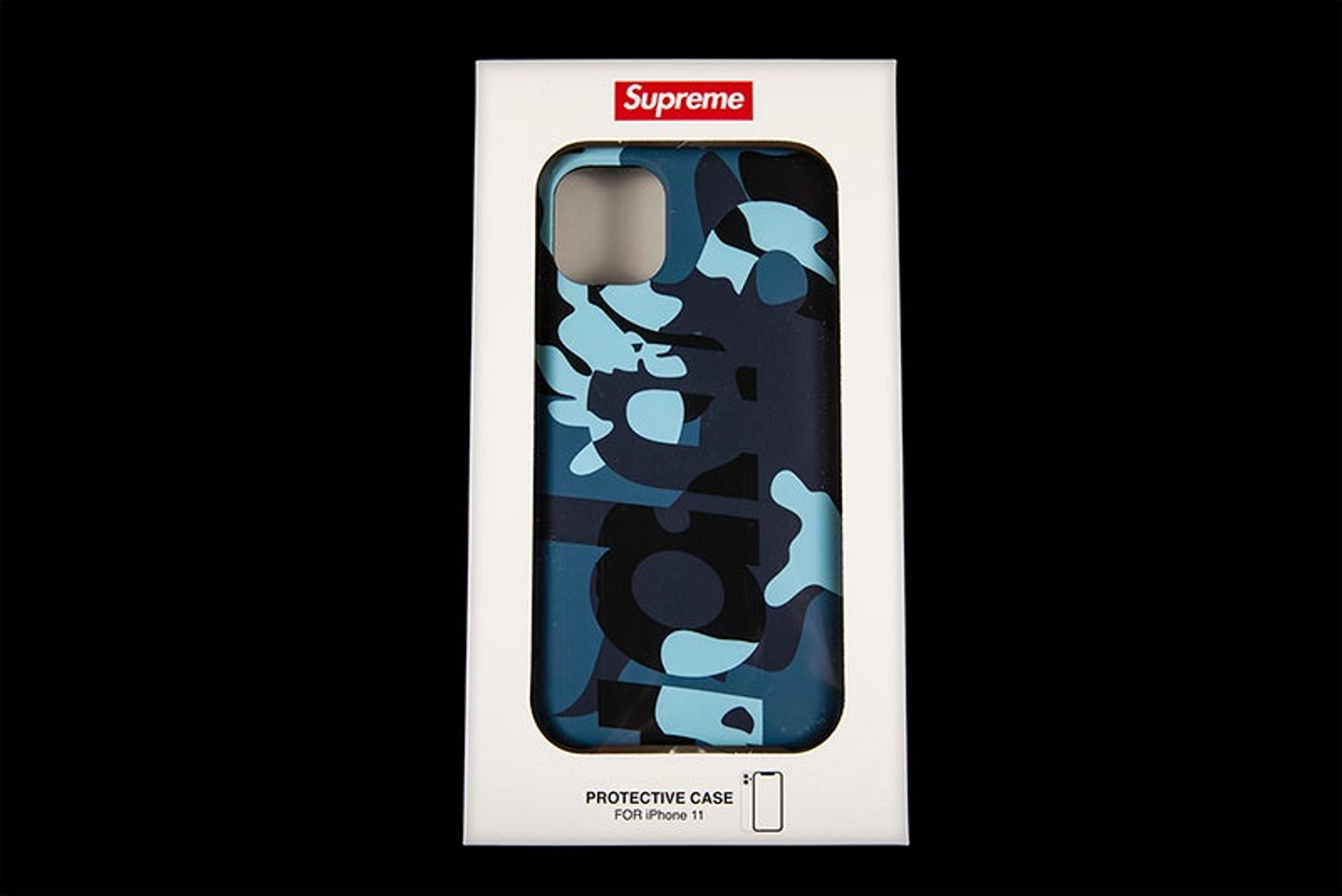 Supreme Camo iPhone Case Blue Camo