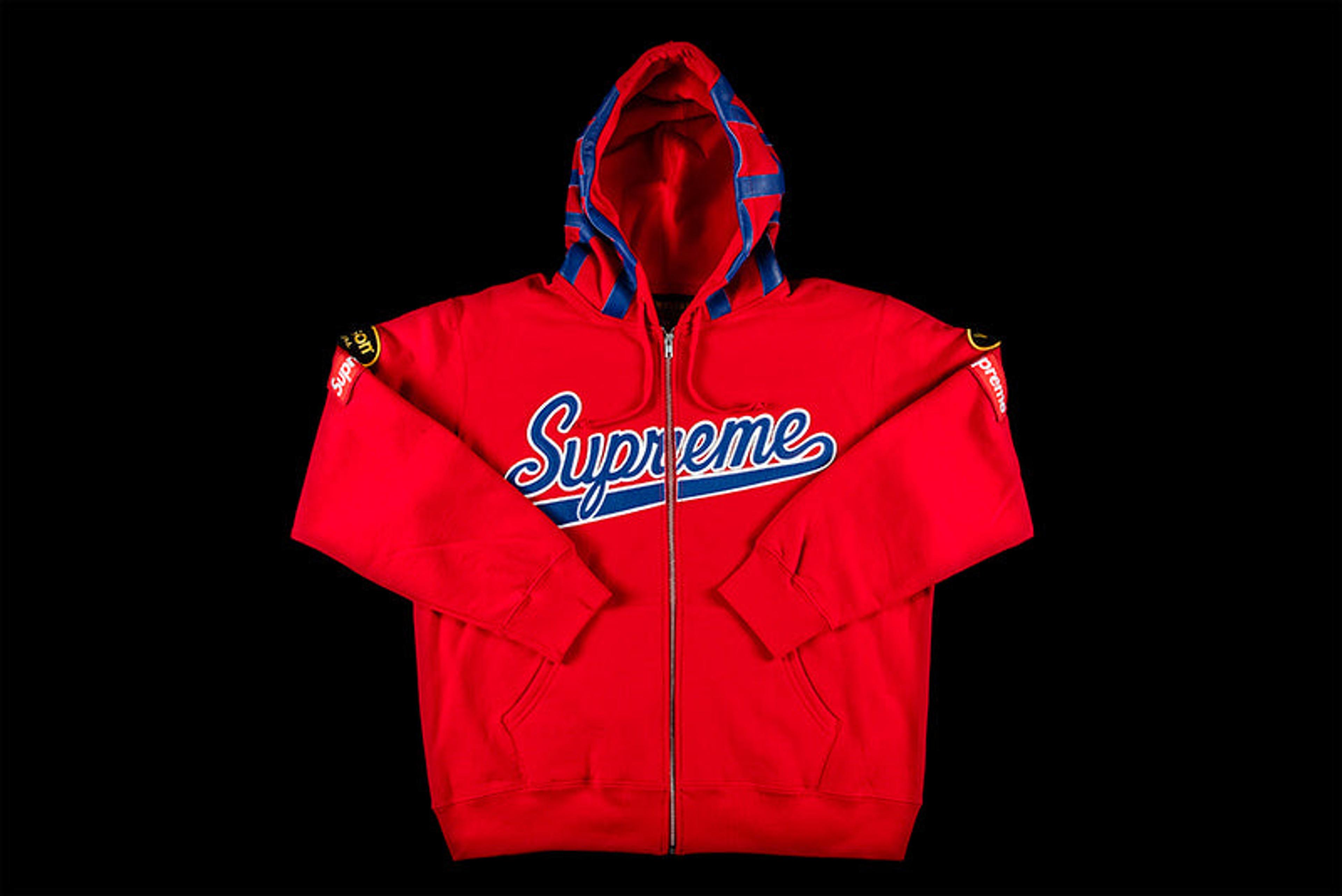 NTWRK - SUPREME VANSON SPIDER WEB ZIP UP HOODED SWEATSHIRT